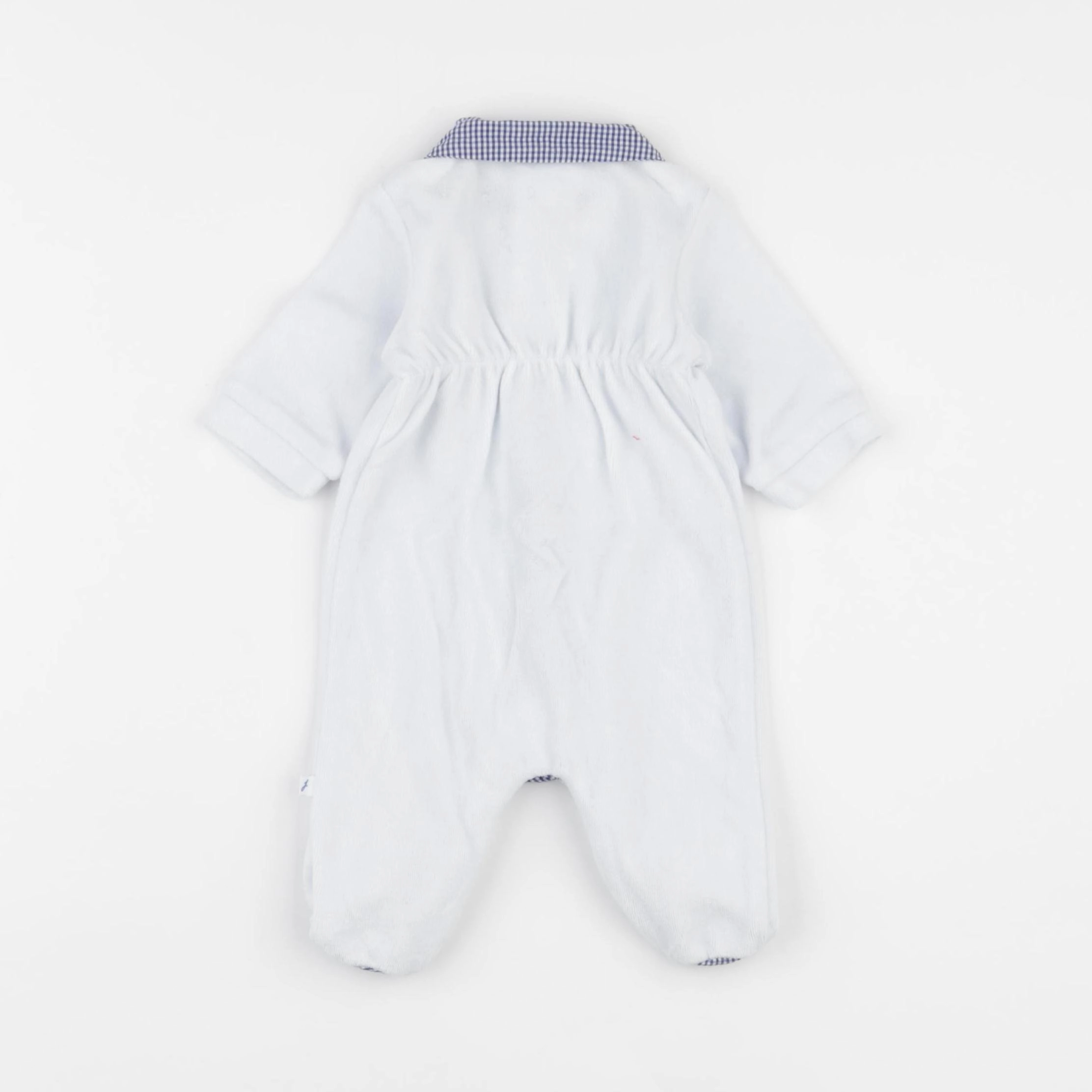 Jacadi - pyjama blanc, bleu - 1 mois