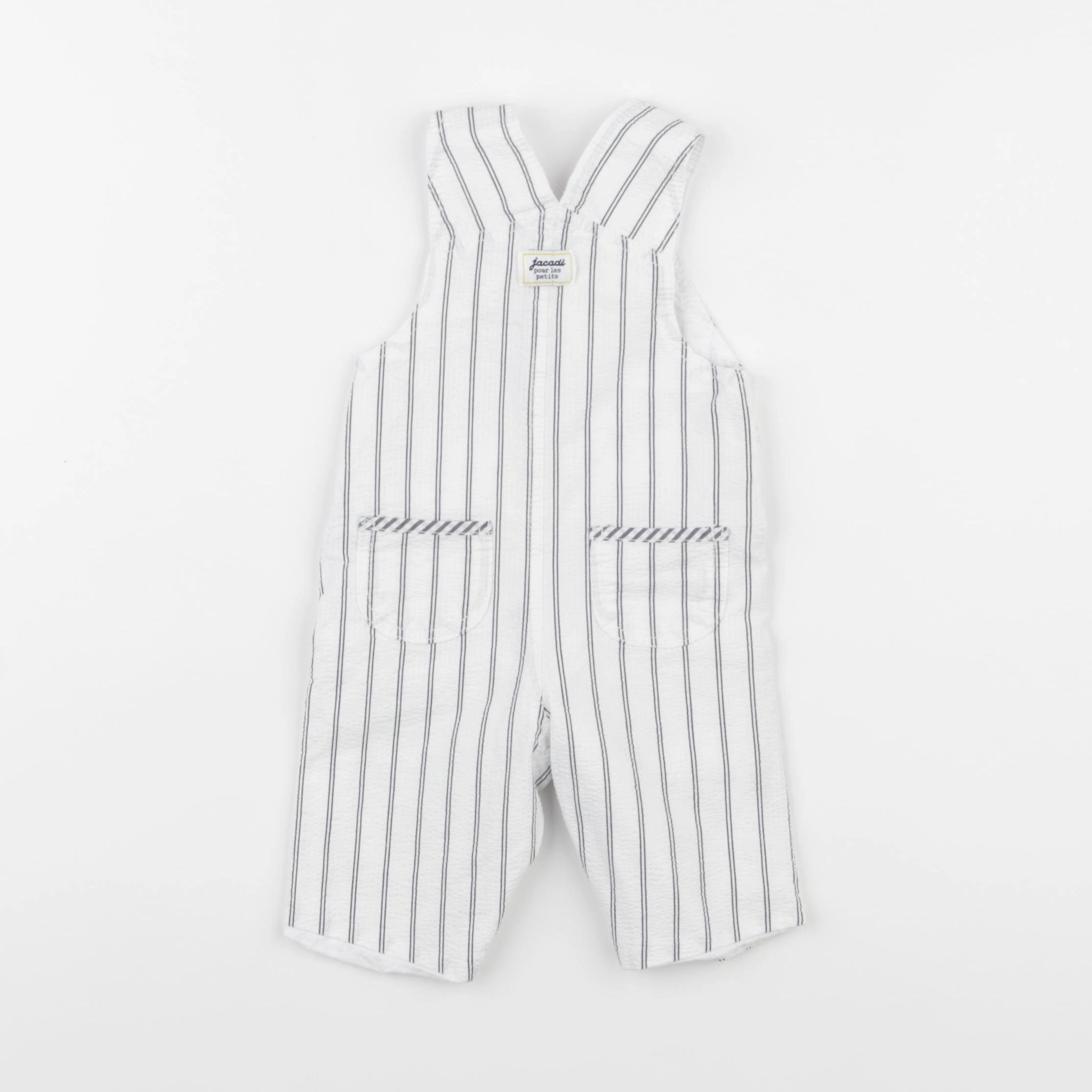 Jacadi - salopette blanc, bleu - 3 mois