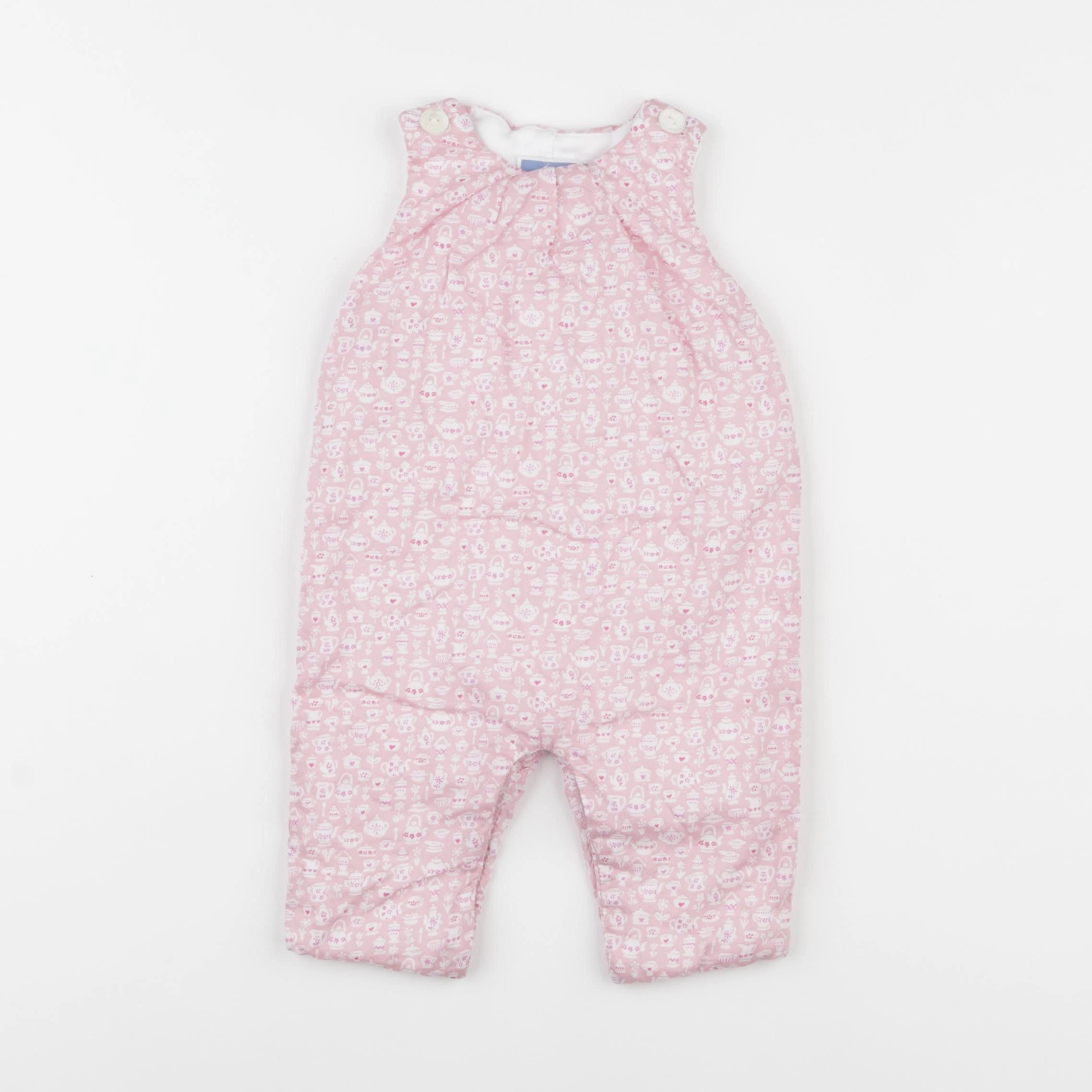 Jacadi - combinaison doublé rose - 3 mois