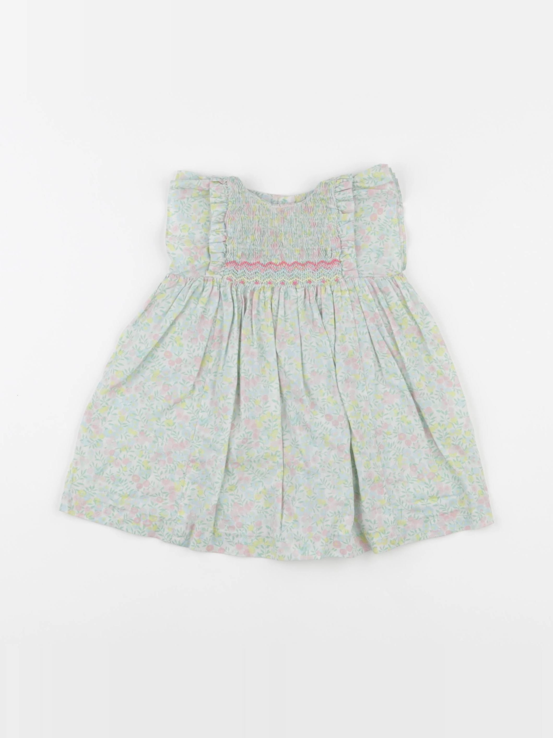 Jacadi - robe liberty multicolore - 6 mois
