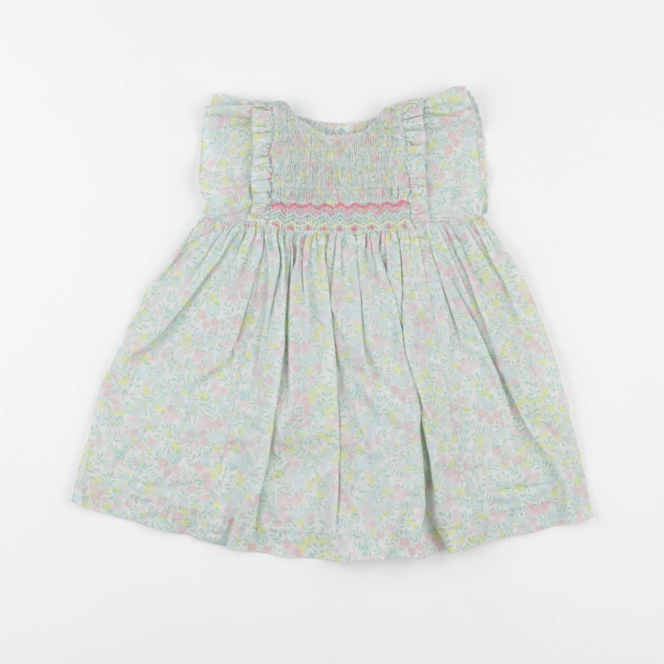 Jacadi - robe liberty multicolore - 6 mois