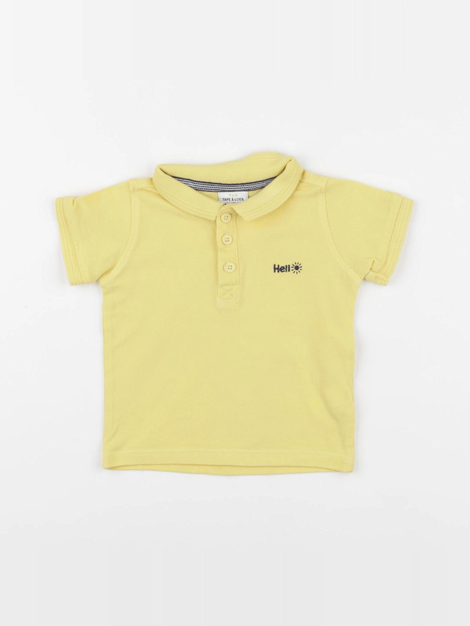 Tape à l'oeil - polo jaune - 9 mois