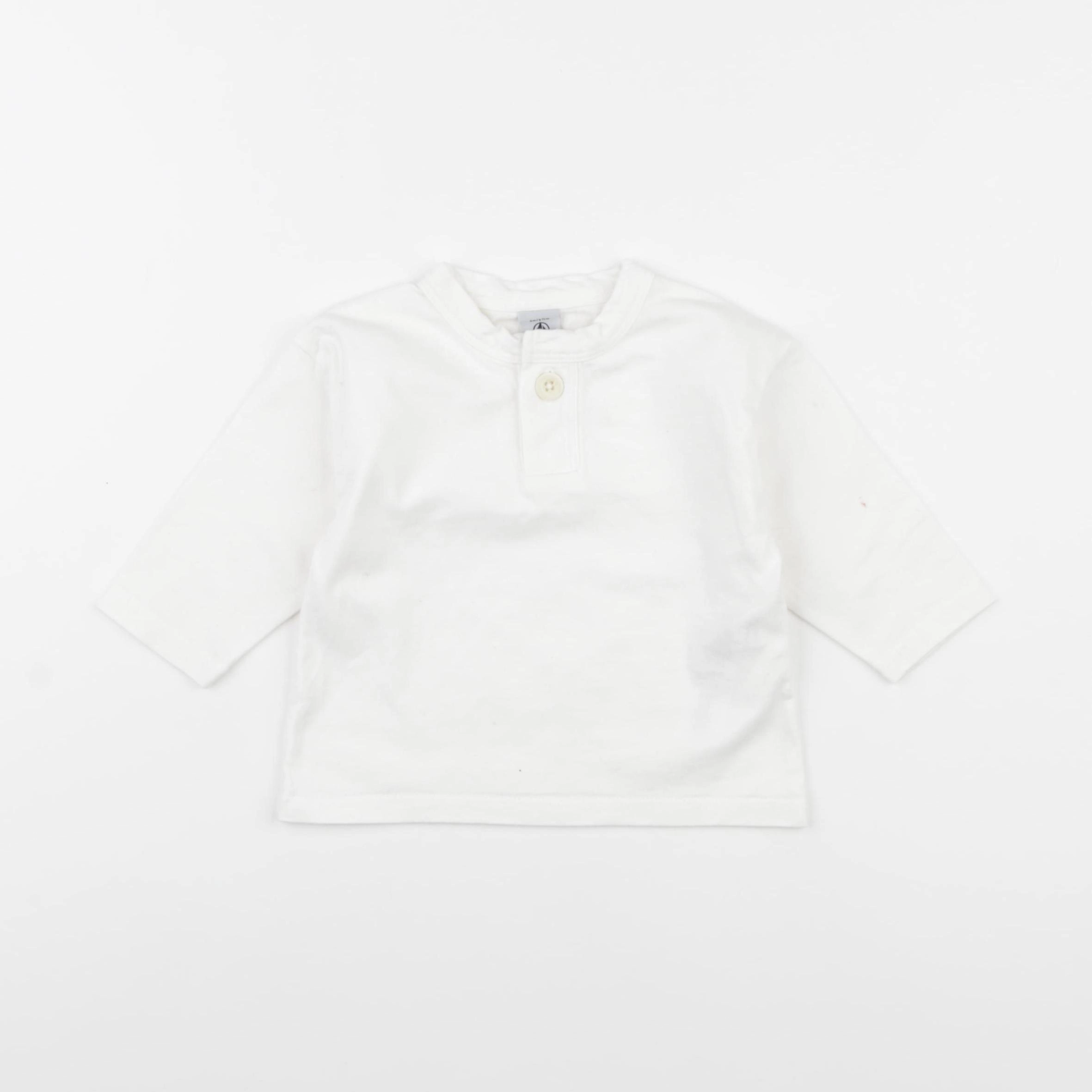 Petit Bateau - tee-shirt blanc - 6 mois