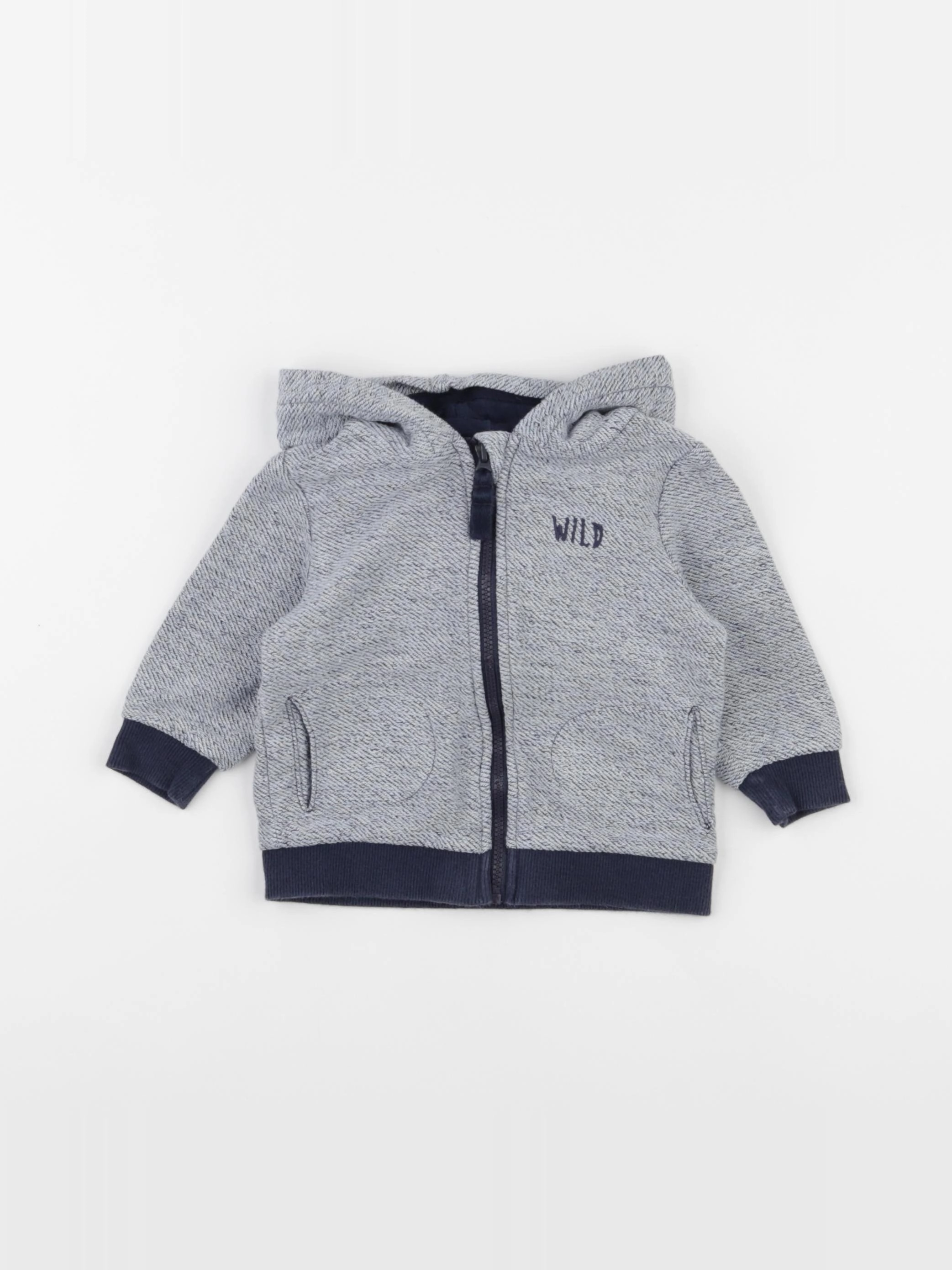 Tape à l'oeil - sweat bleu - 9 mois
