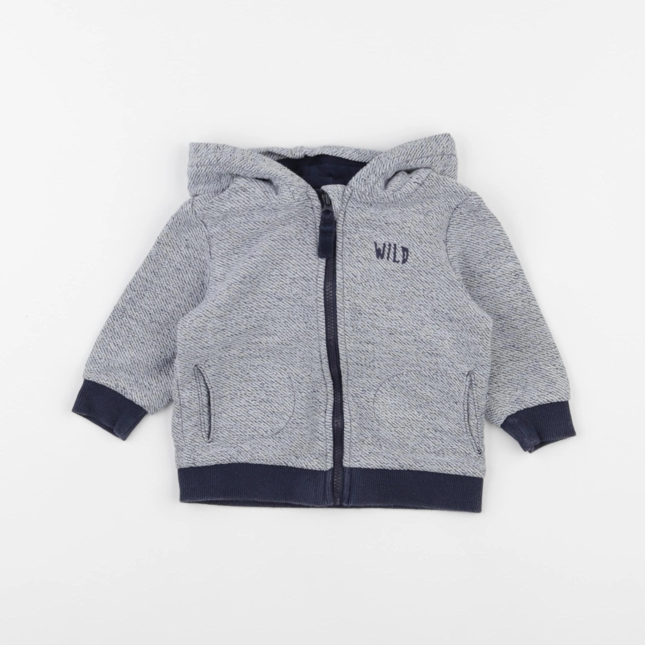 Tape à l'oeil - sweat bleu - 9 mois