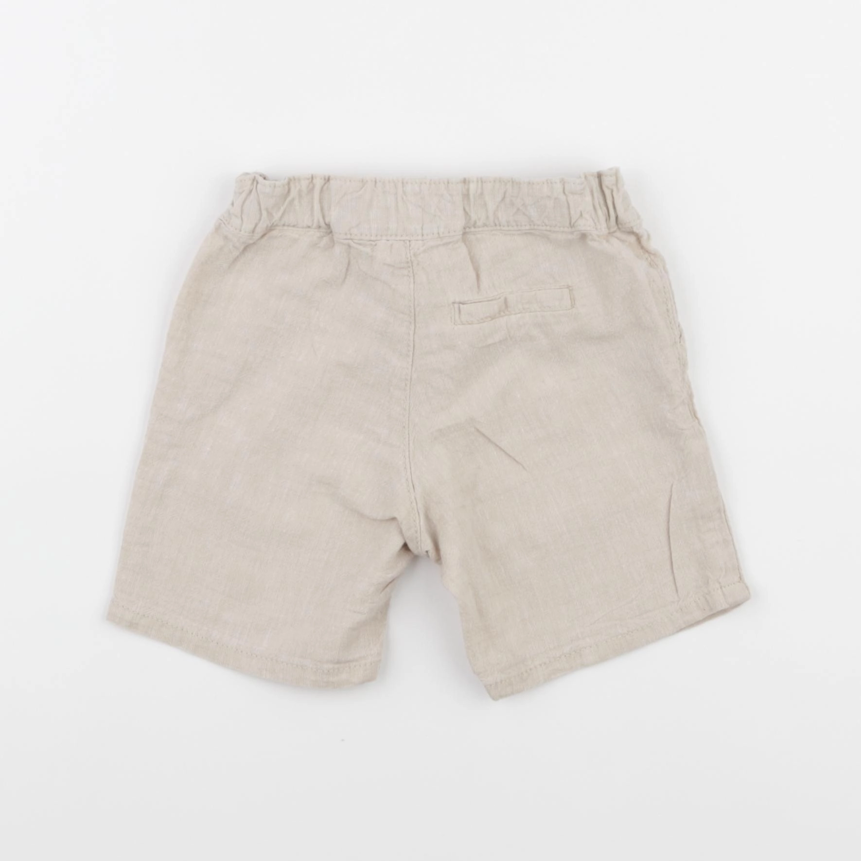 H&M - short beige - 6/9 mois