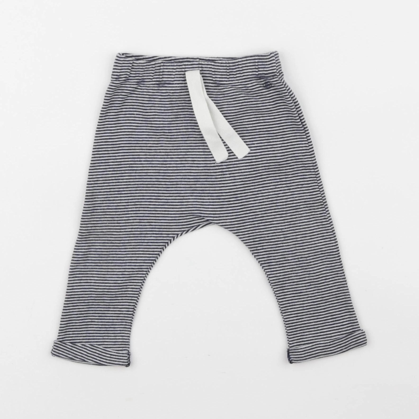 Petit Bateau - legging bleu - 6 mois