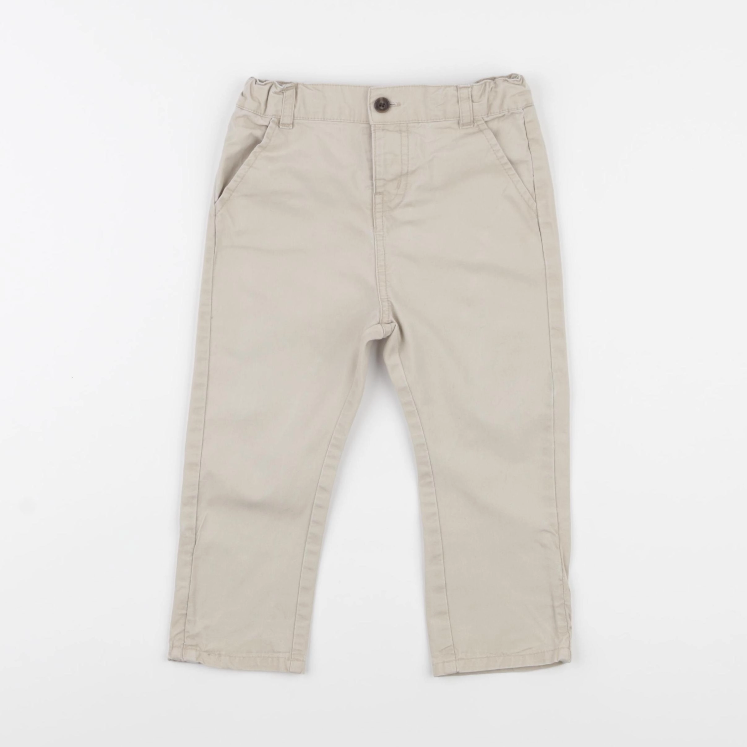 Vertbaudet - pantalon beige - 18 mois