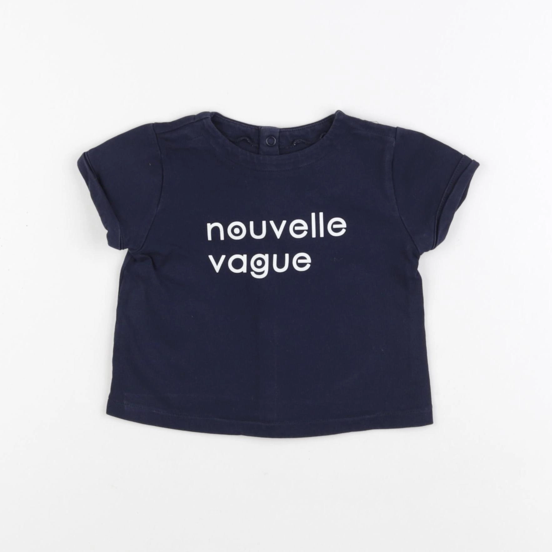 Jacadi - tee-shirt bleu - 12 mois