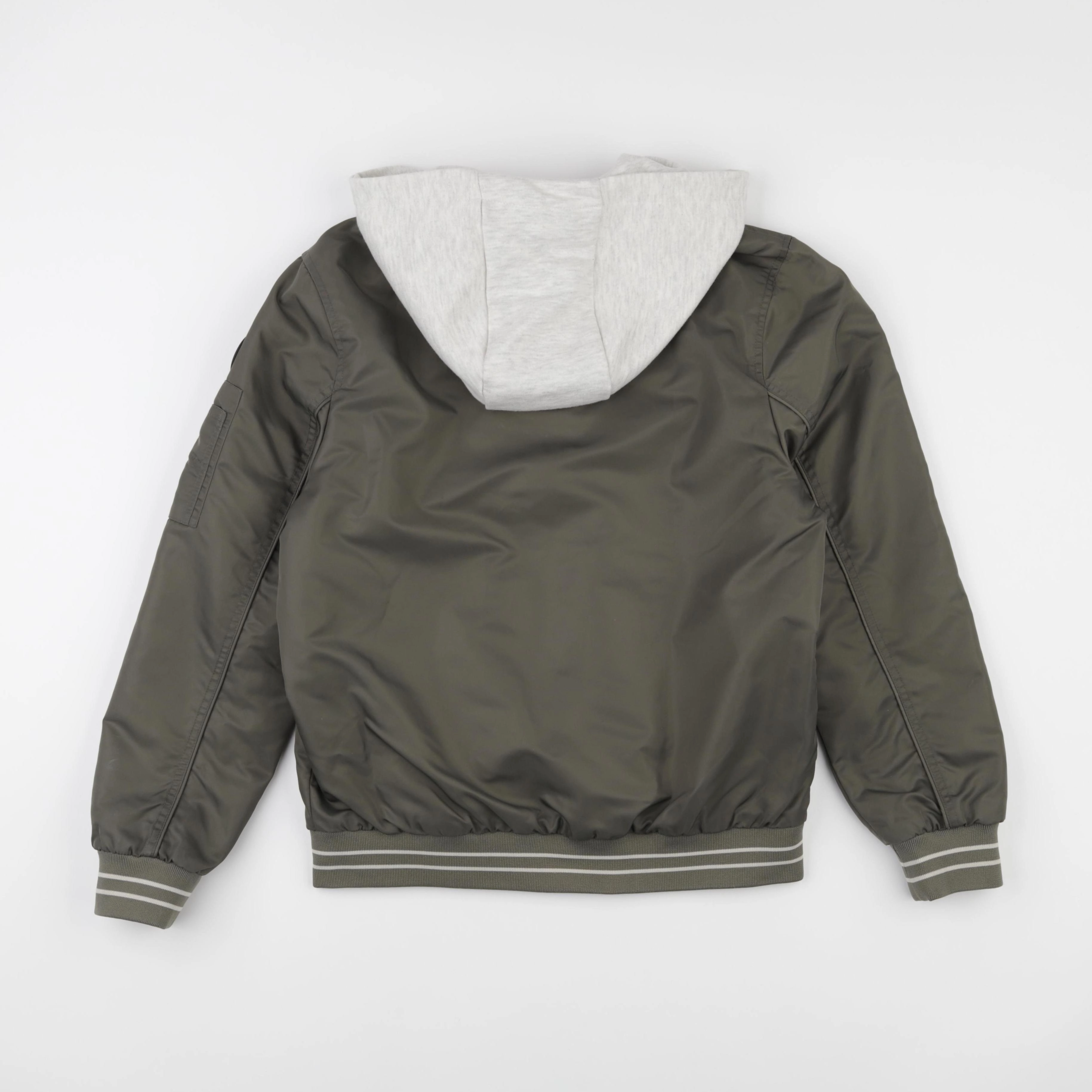 IKKS - veste réversible vert, gris - 14 ans