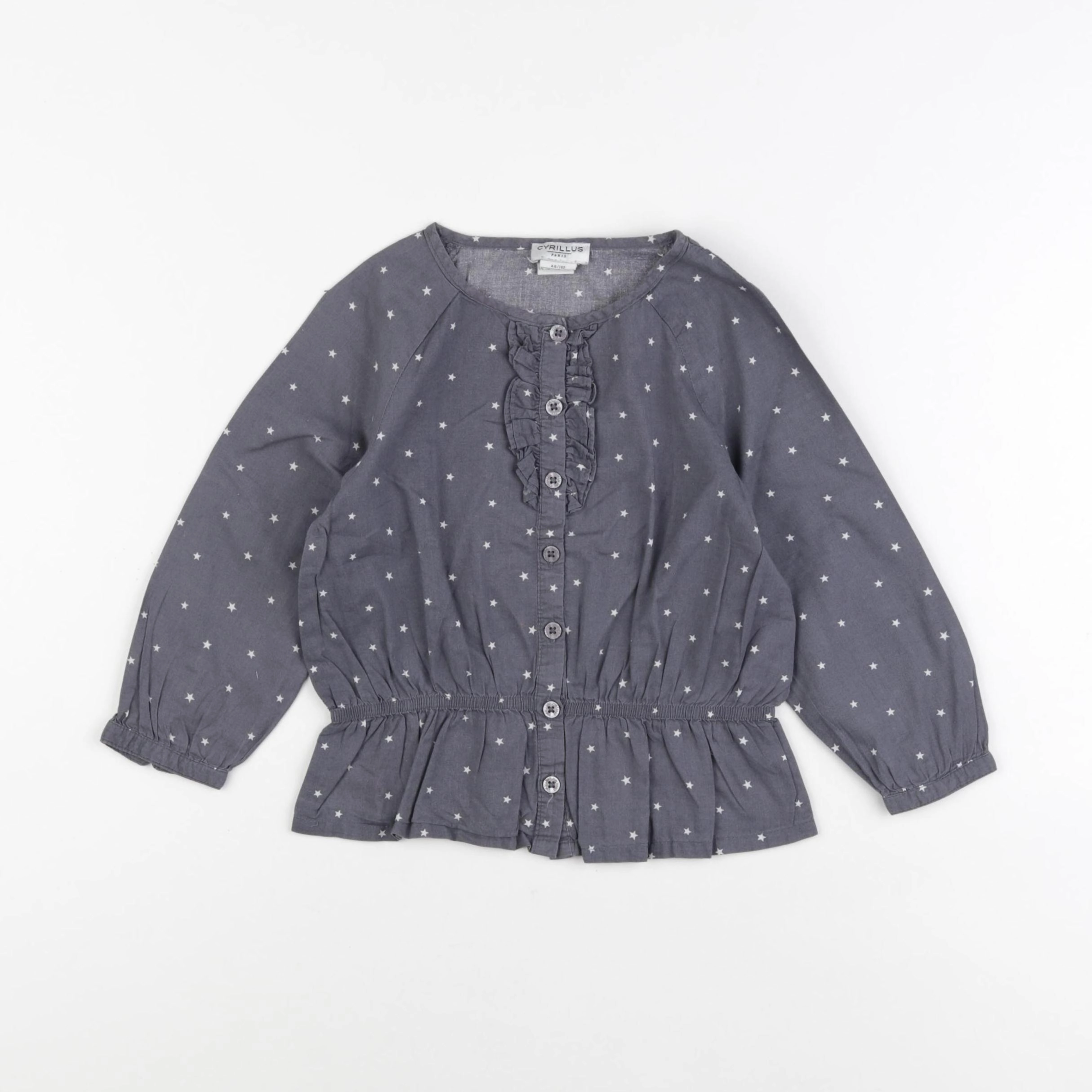 Cyrillus - blouse gris - 4 ans