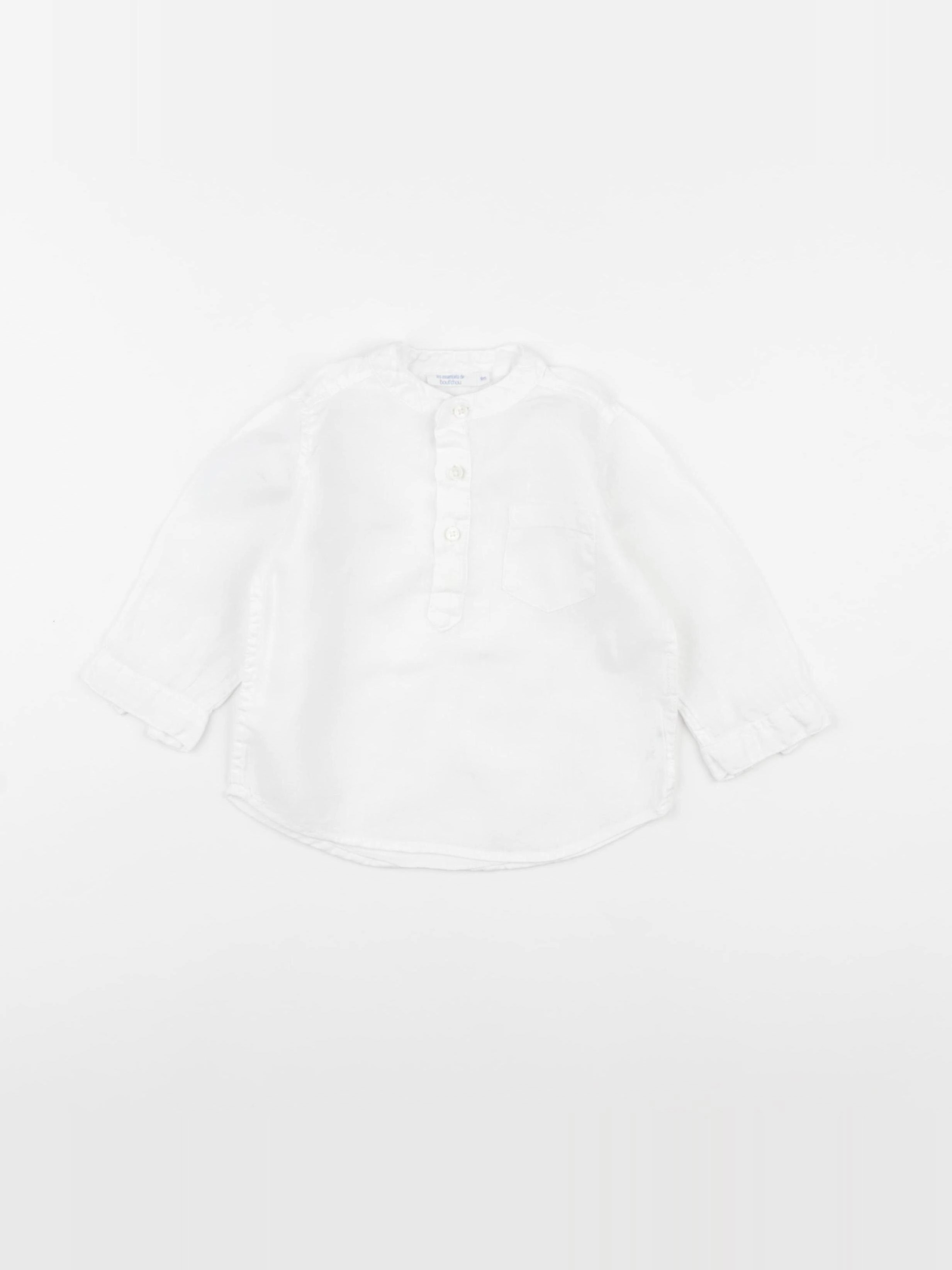 Boutchou - chemise blanc - 9 mois