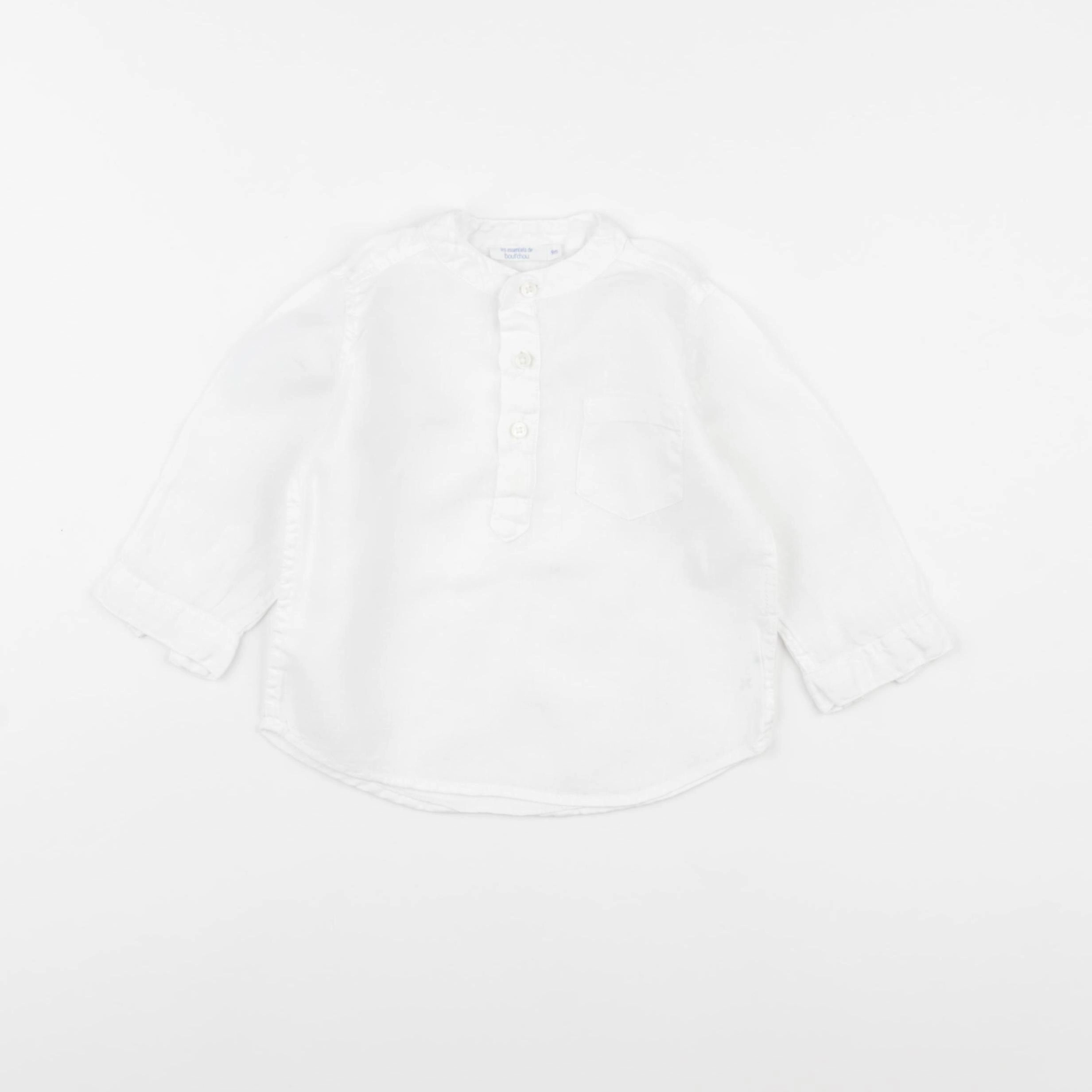 Boutchou - chemise blanc - 9 mois