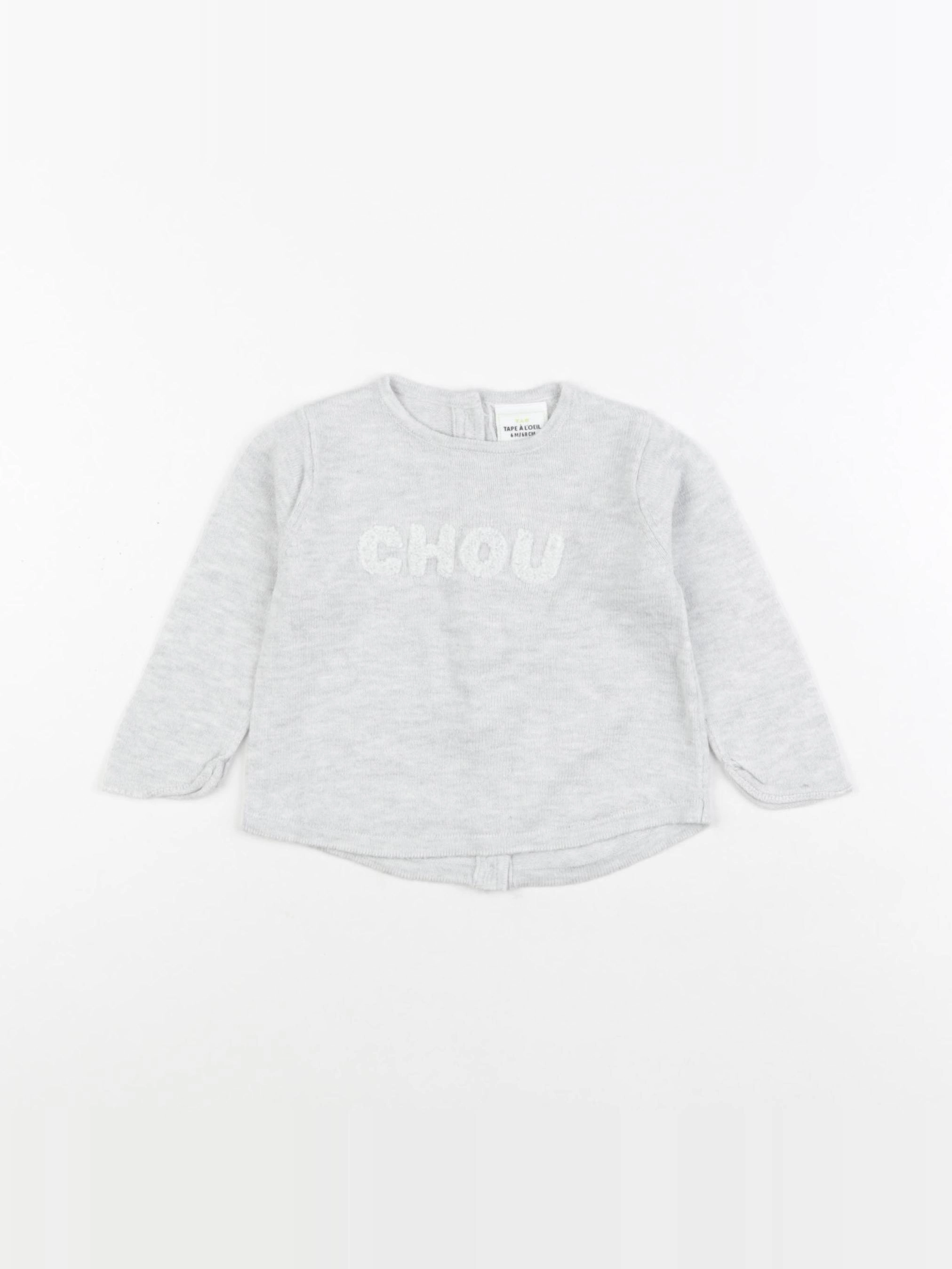 Tape à l'oeil - pull gris - 6 mois