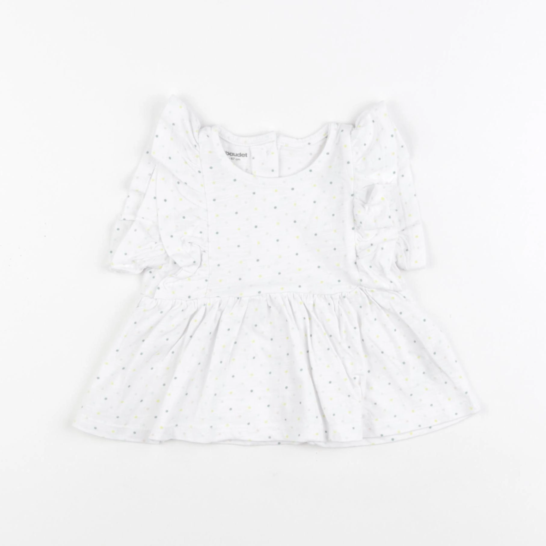 Vertbaudet - tee-shirt blanc - 6 mois