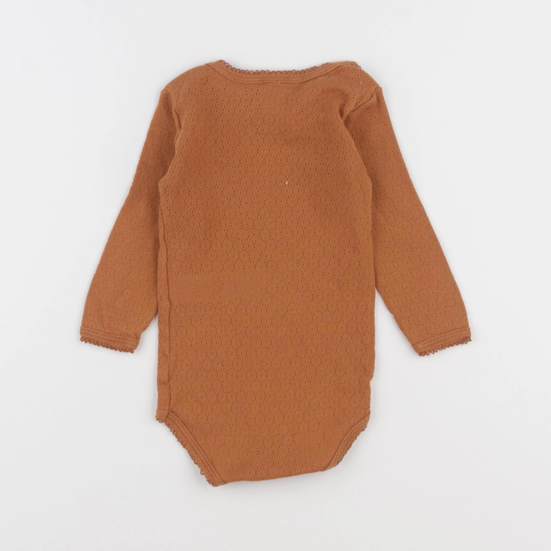 Petit Bateau - body marron - 6 mois