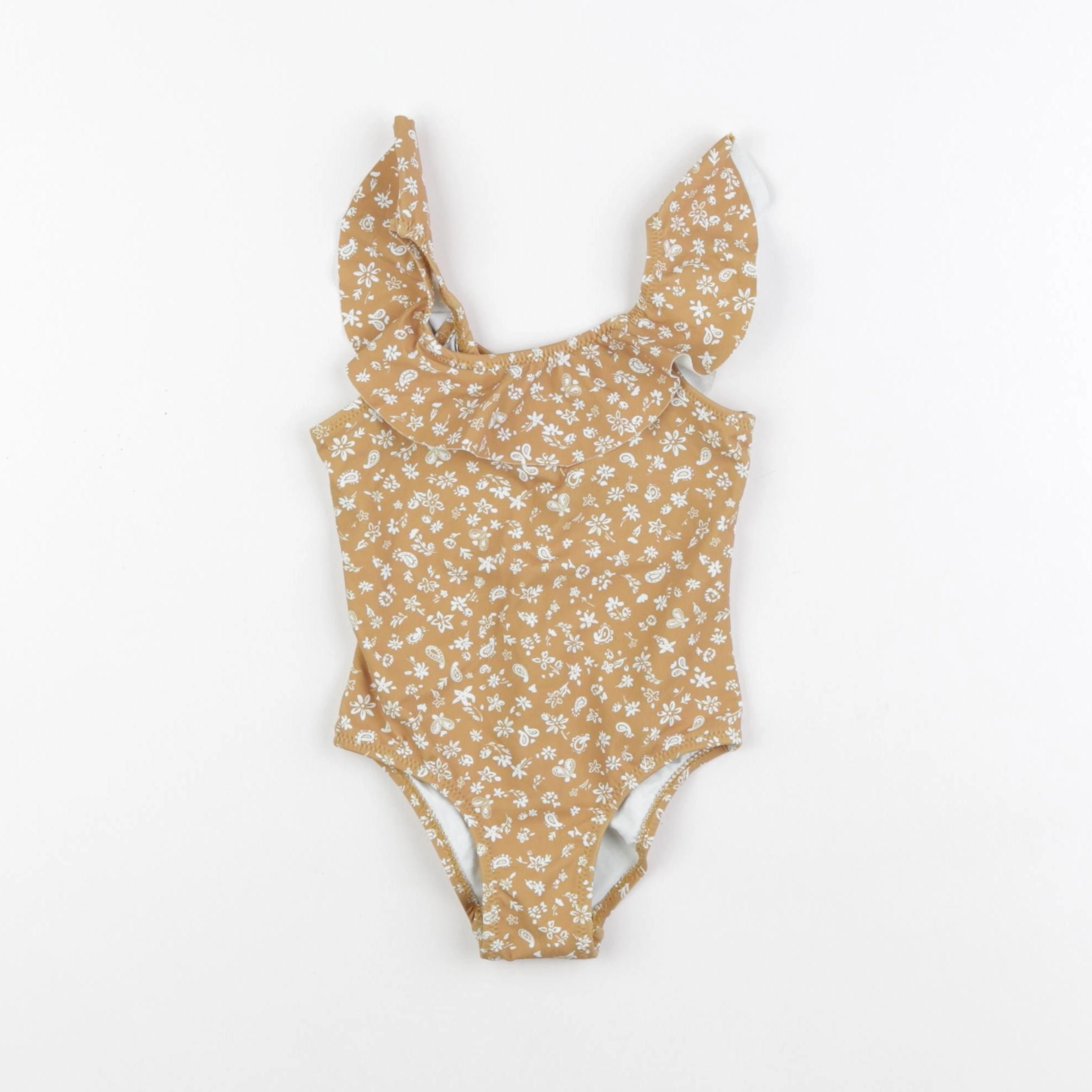 Zara - maillot de bain jaune - 12/24 mois