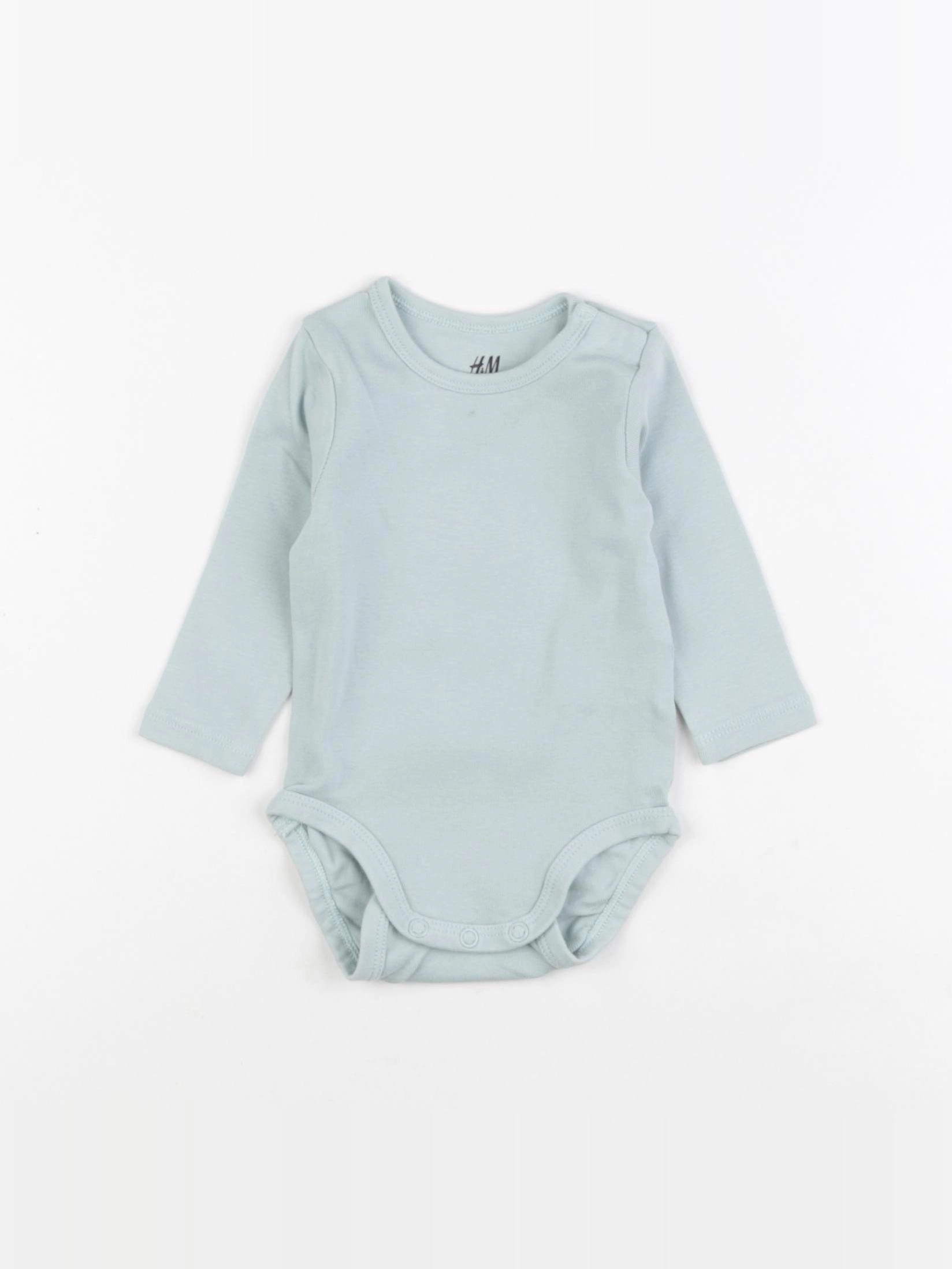 H&M - body bleu - 3 mois