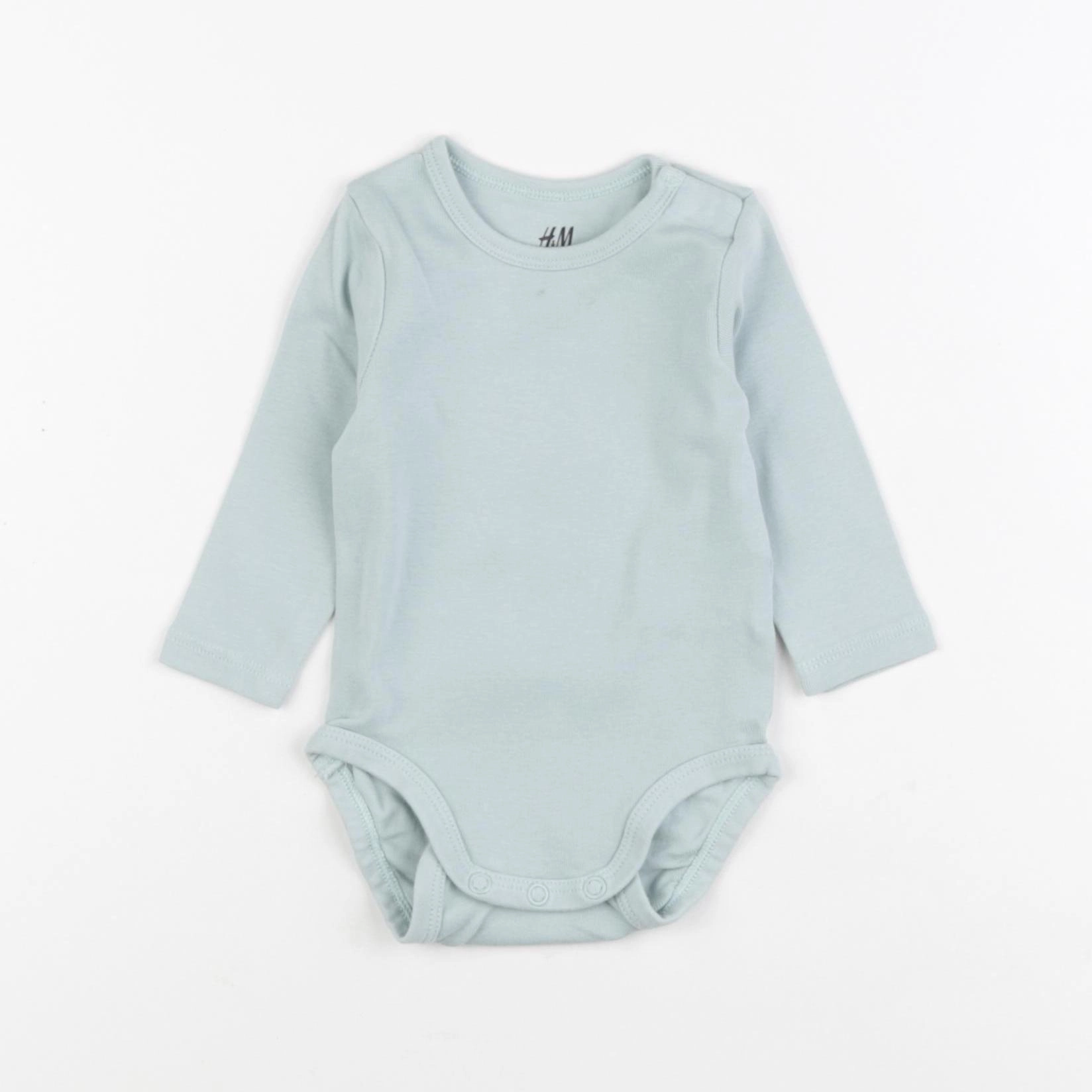 H&M - body bleu - 3 mois