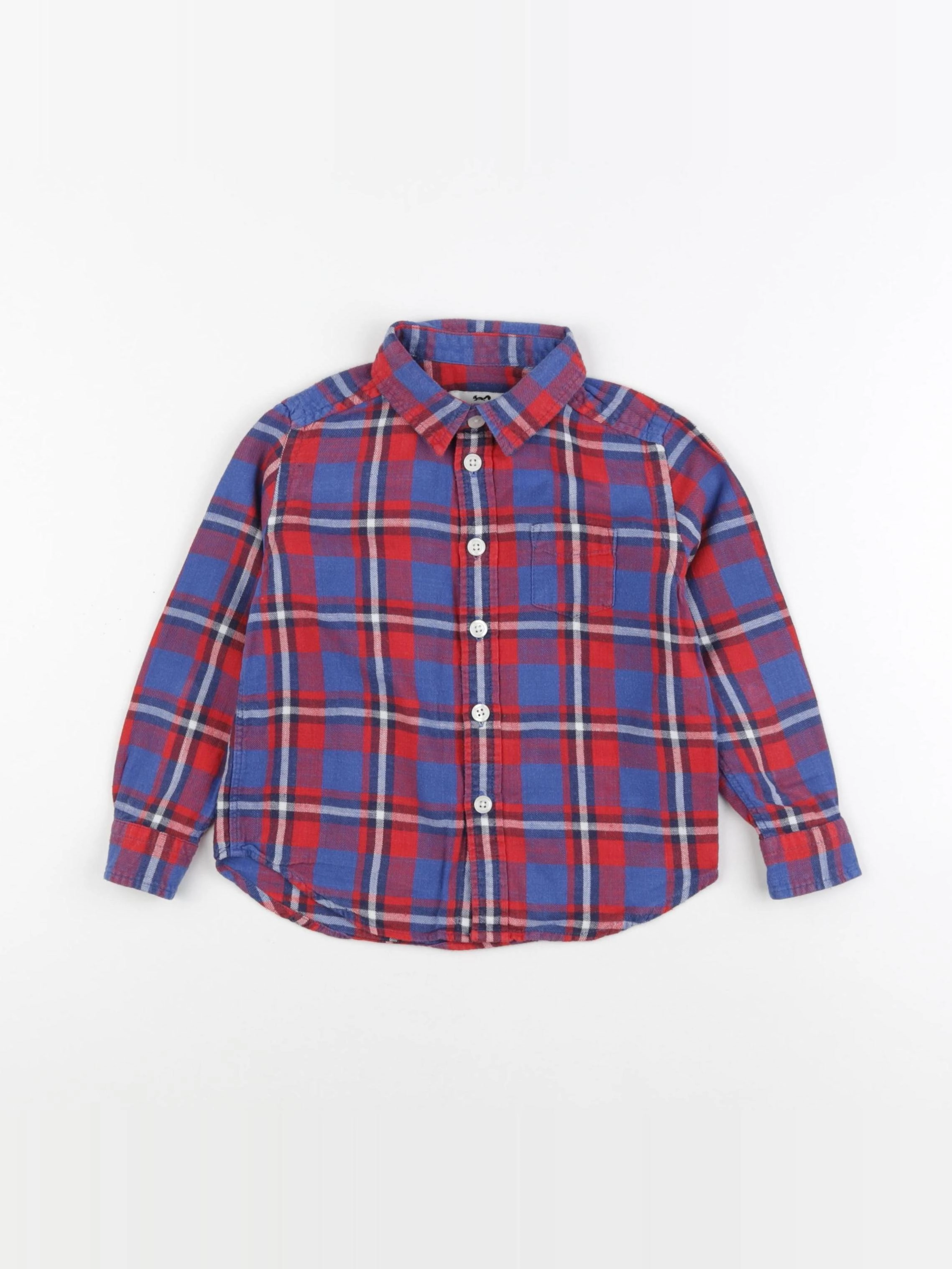 Cyrillus - chemise rouge - 3 ans