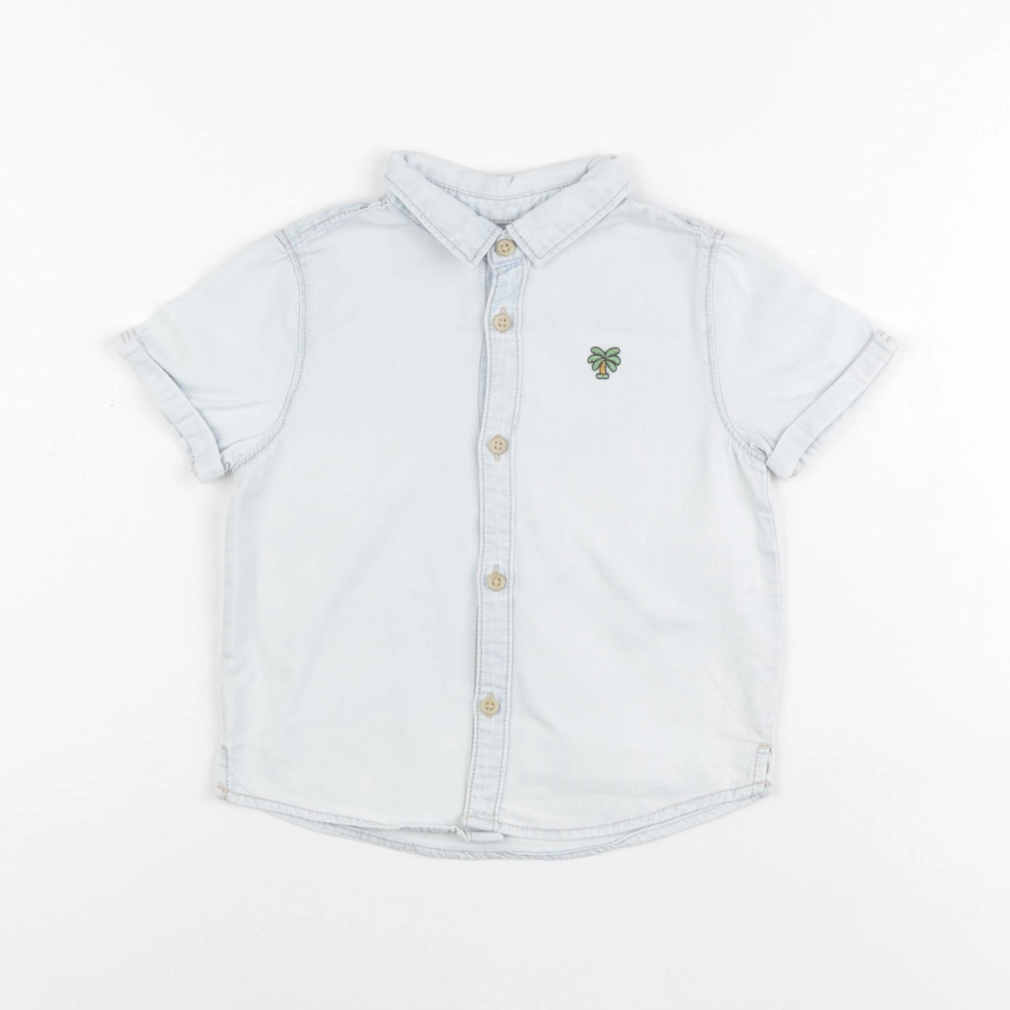 Zara - chemise bleu - 12/18 mois