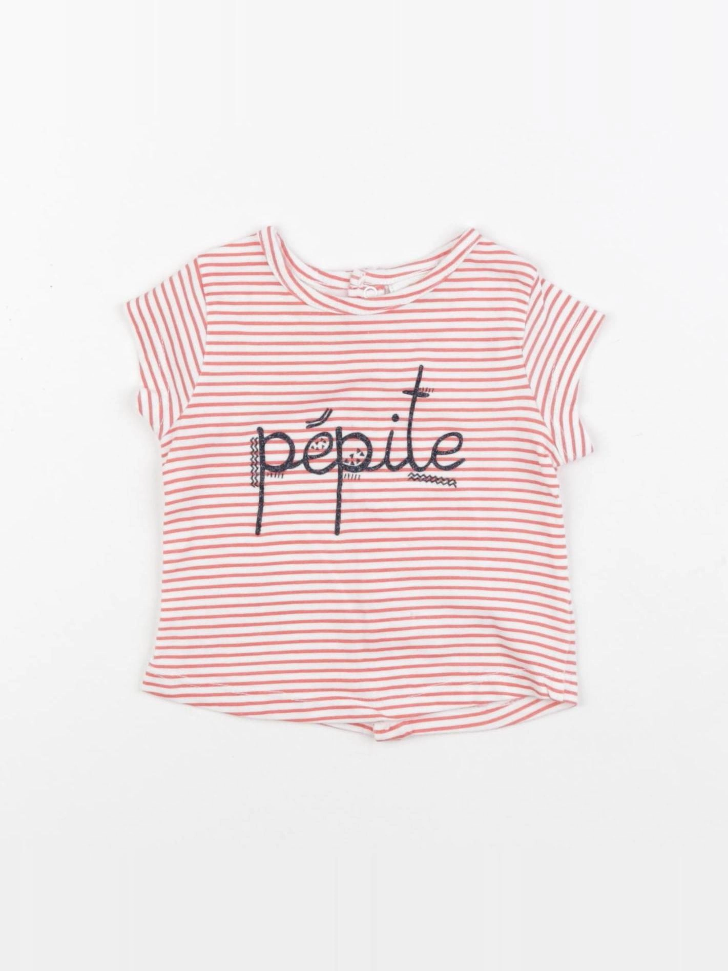 Tape à l'oeil - tee-shirt rose - 3 mois