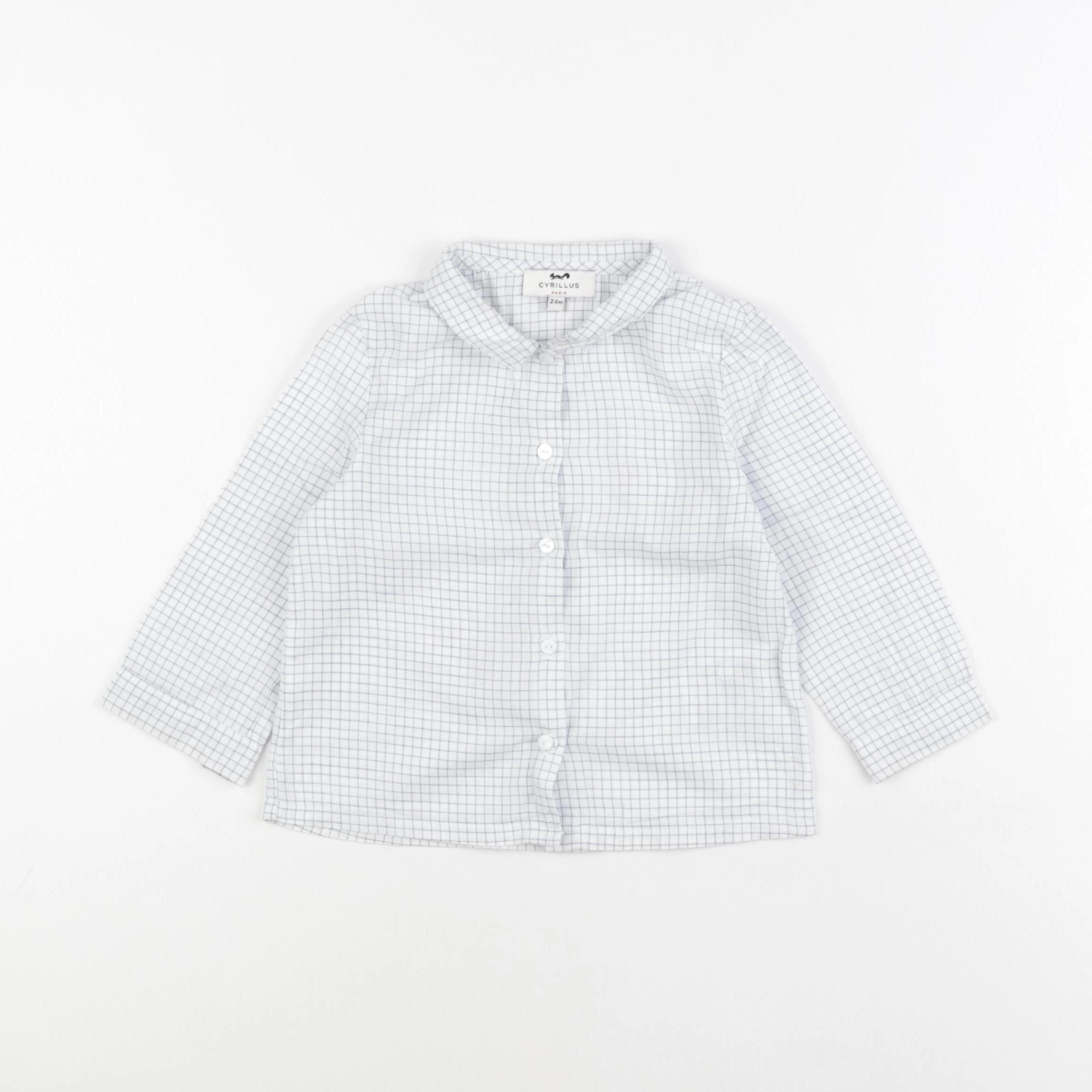 Cyrillus - chemise bleu - 24 mois