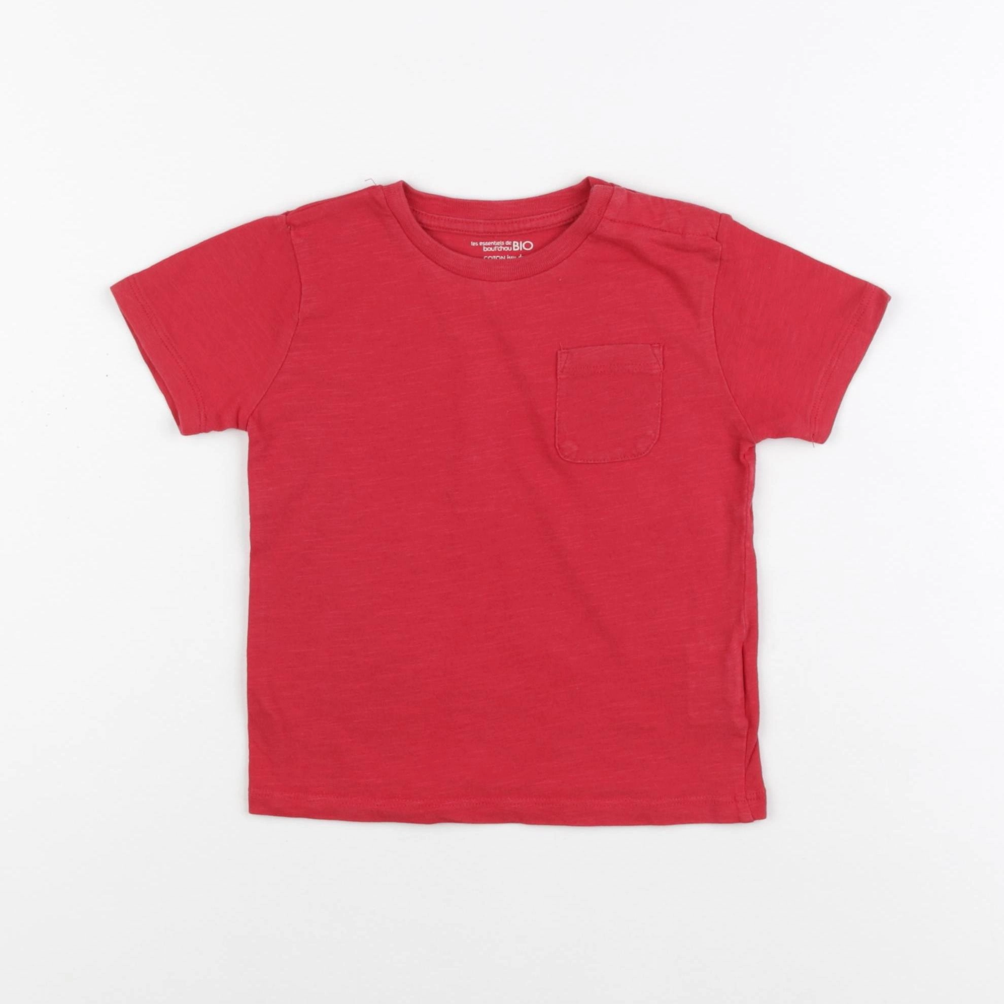 Boutchou - tee-shirt rouge - 24 mois