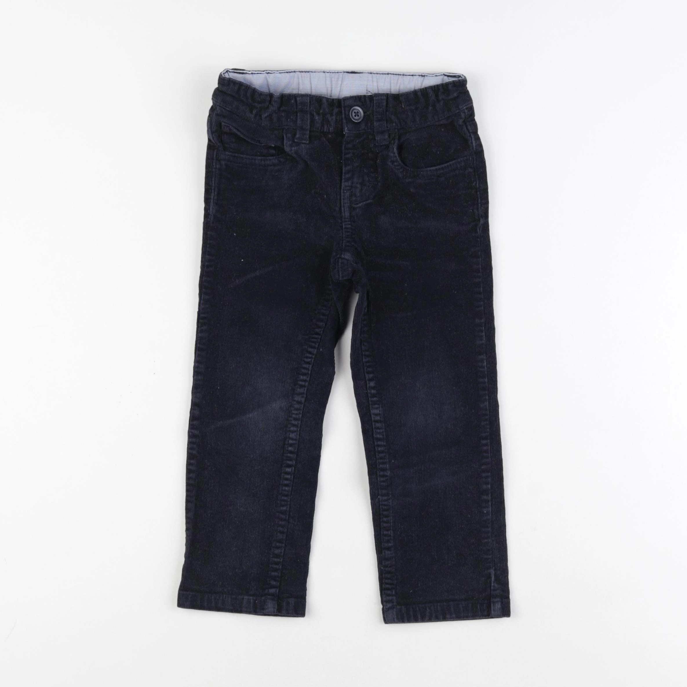 Petit Bateau - pantalon bleu - 3 ans
