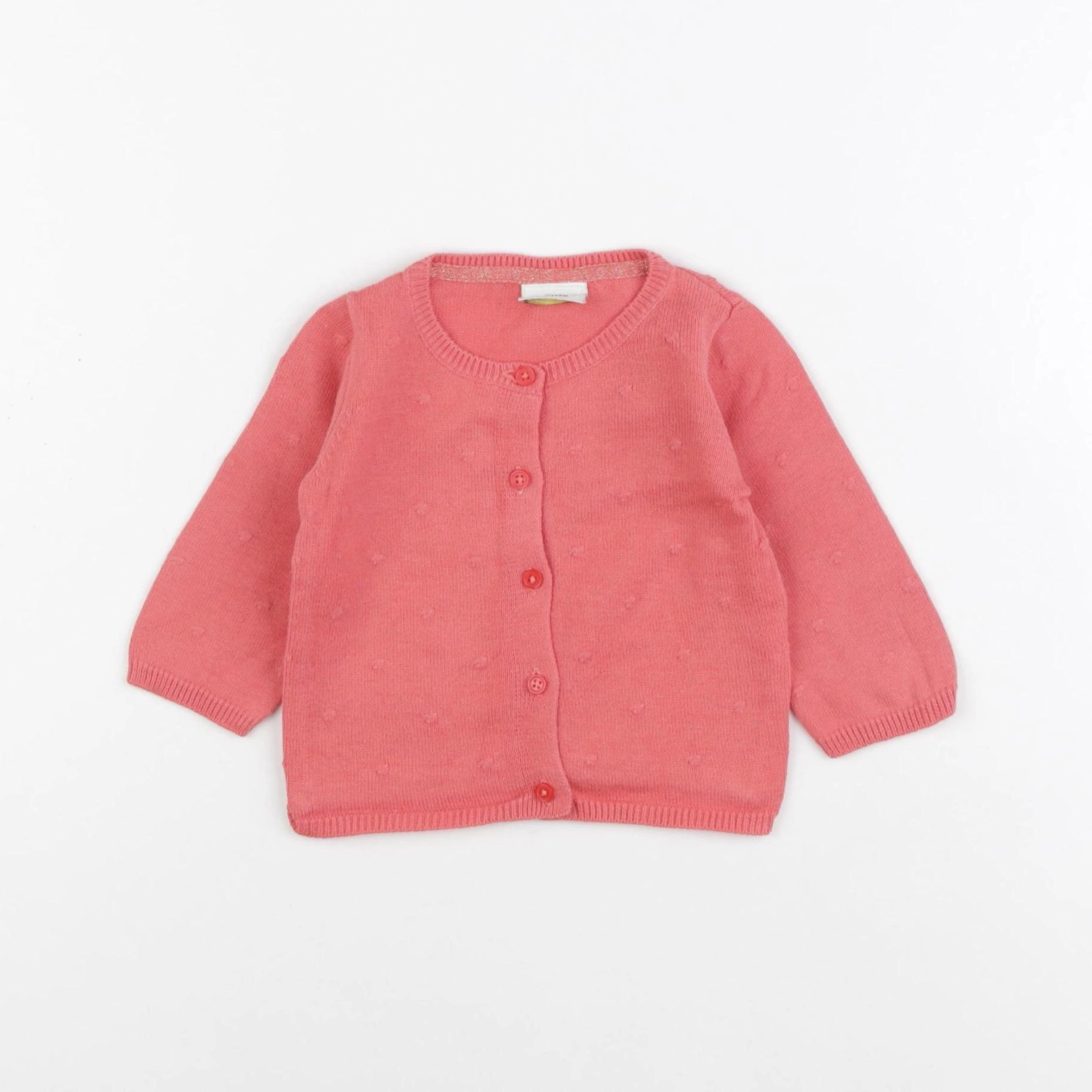 Tape à l'oeil - gilet rose - 3 mois