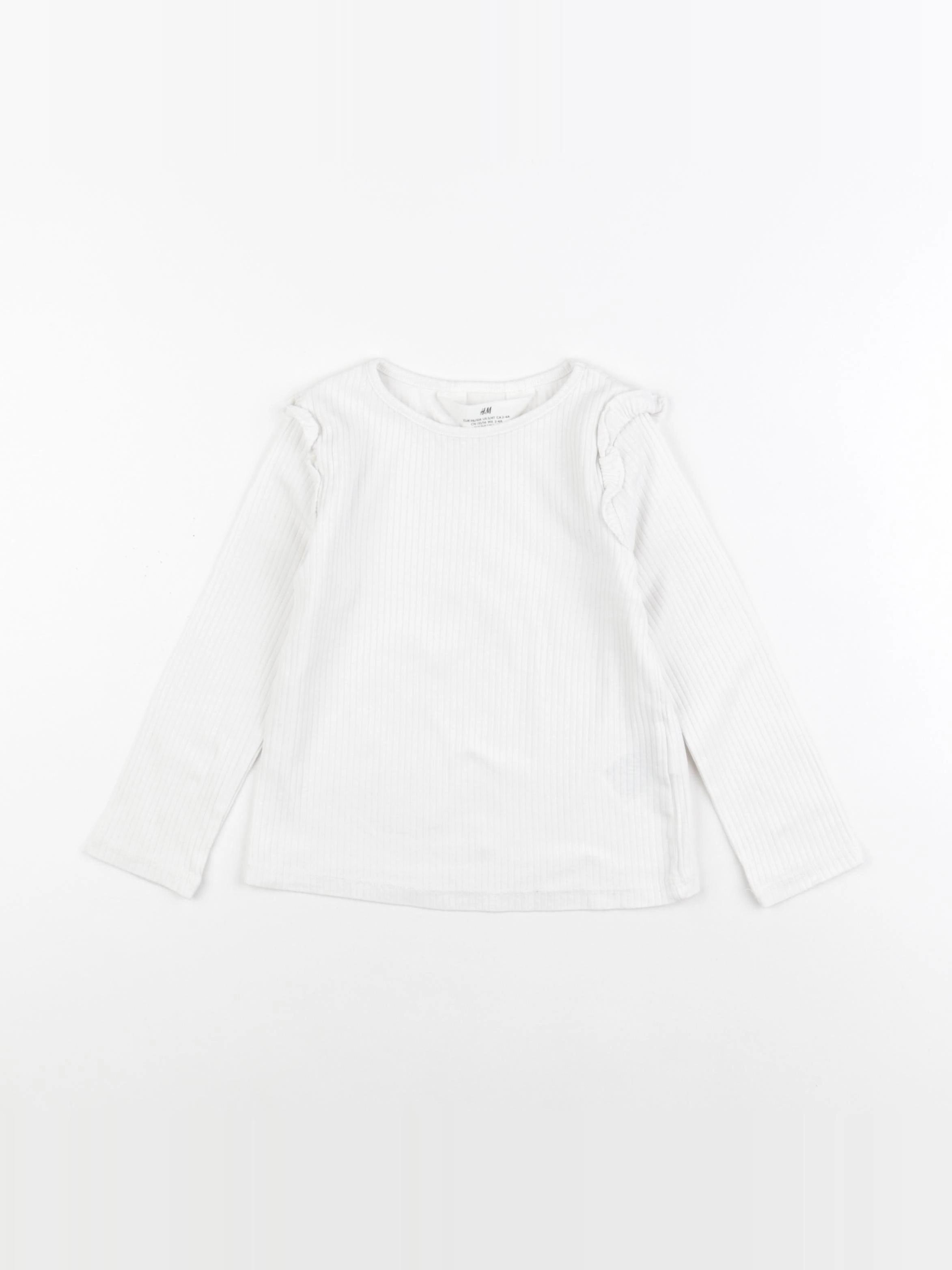 H&M - tee-shirt blanc - 2/4 ans