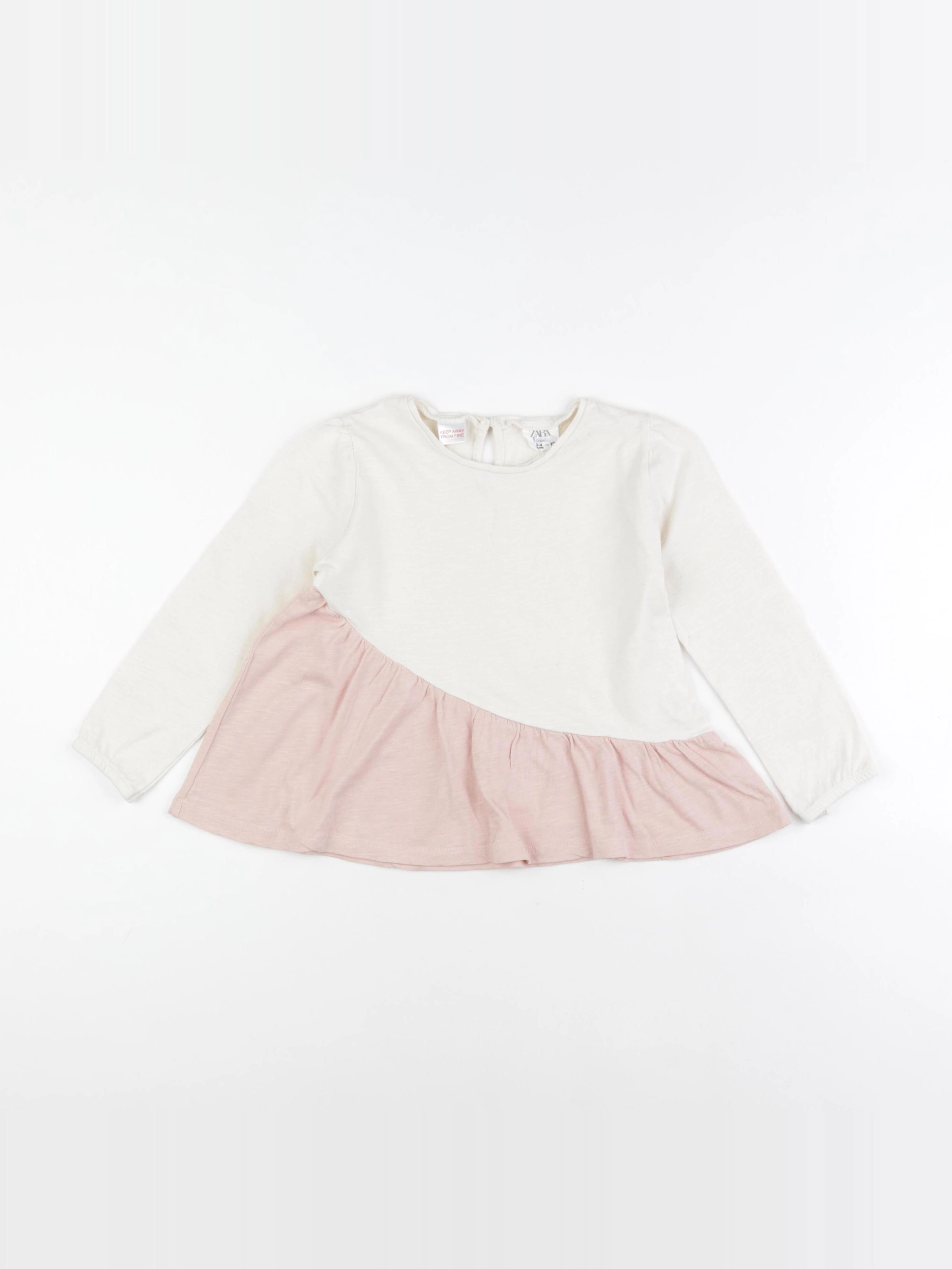 Zara - tee-shirt blanc - 3/4 ans