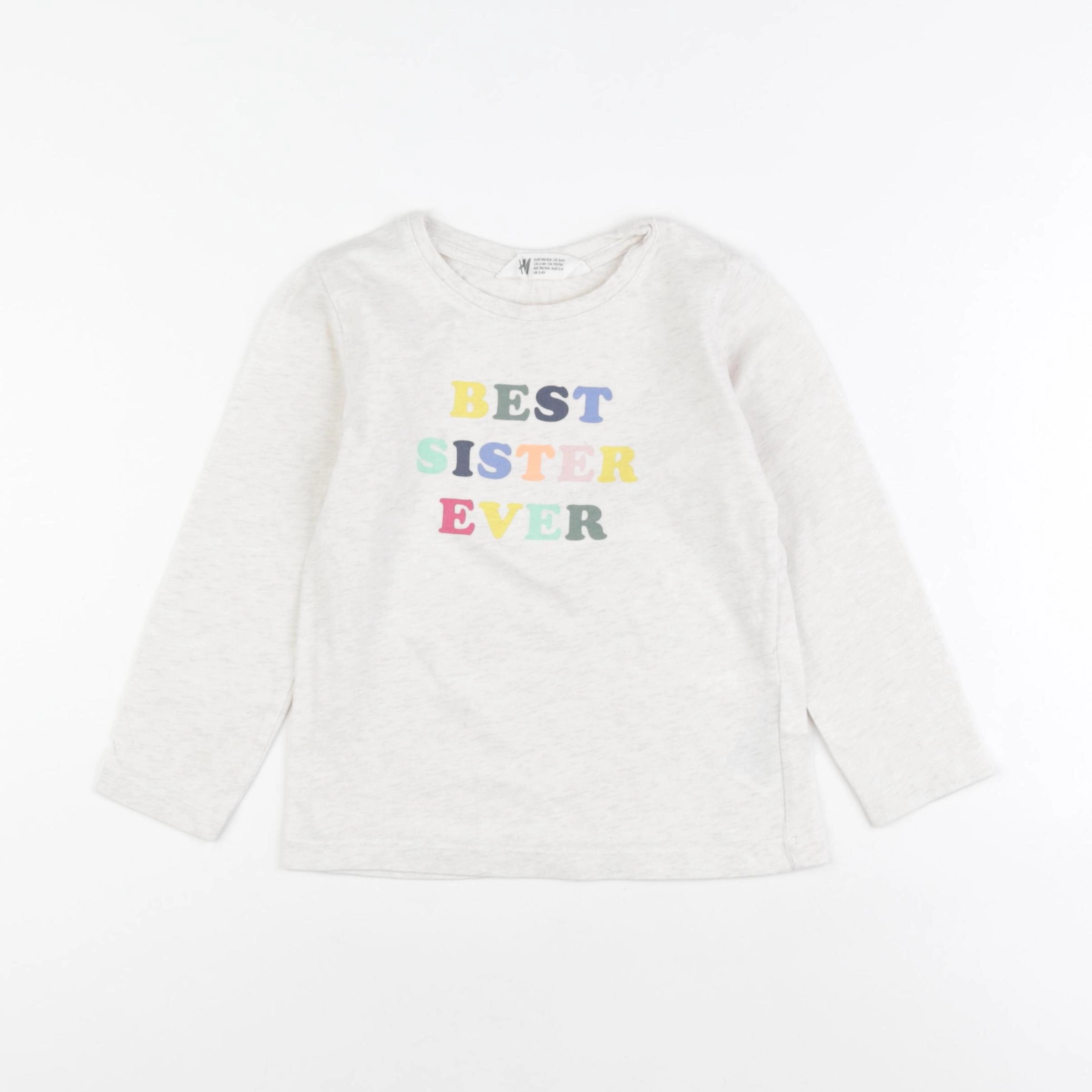 H&M - tee-shirt gris - 3/4 ans
