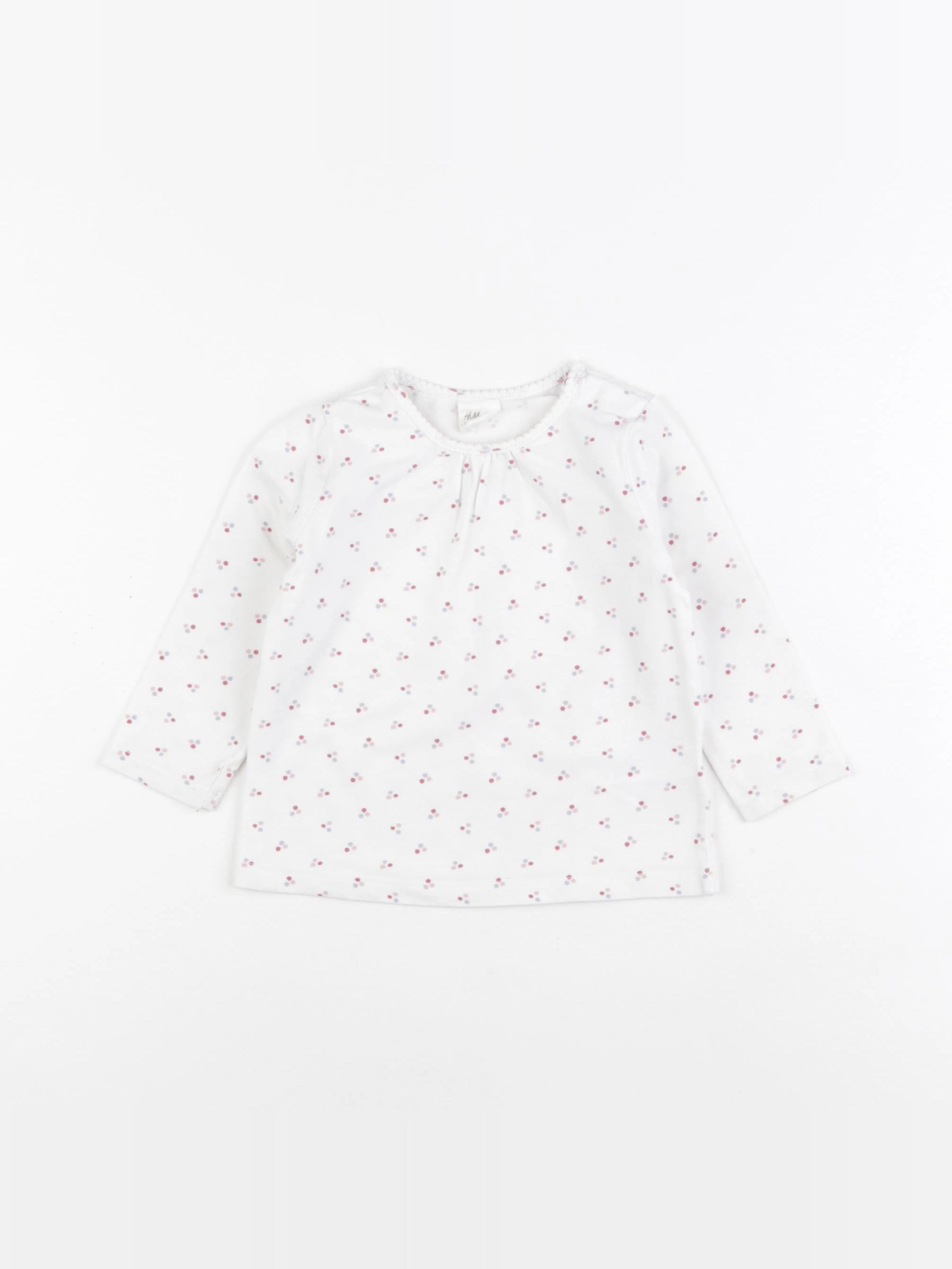 H&M - tee-shirt blanc - 6/9 mois