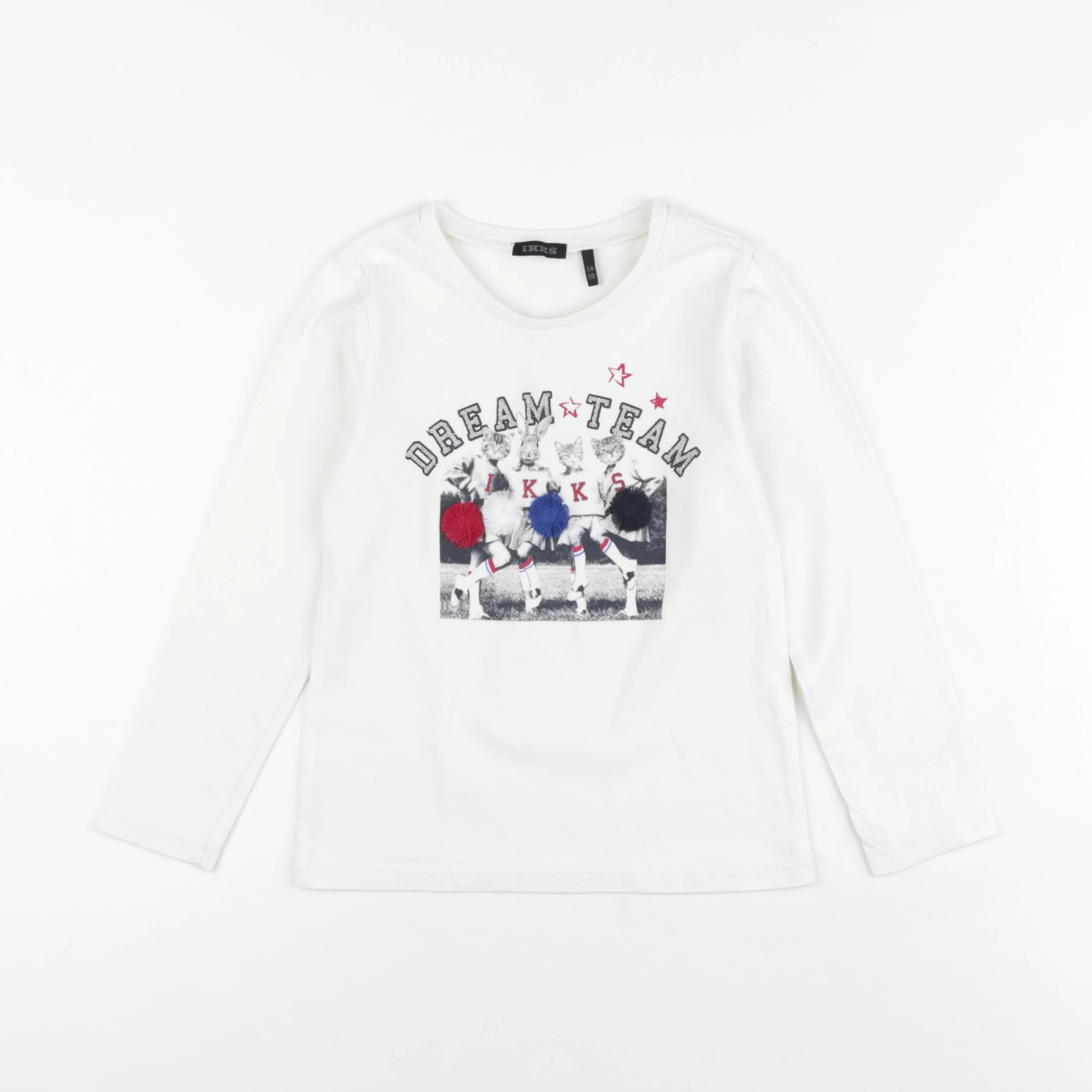 IKKS - tee-shirt blanc - 5 ans