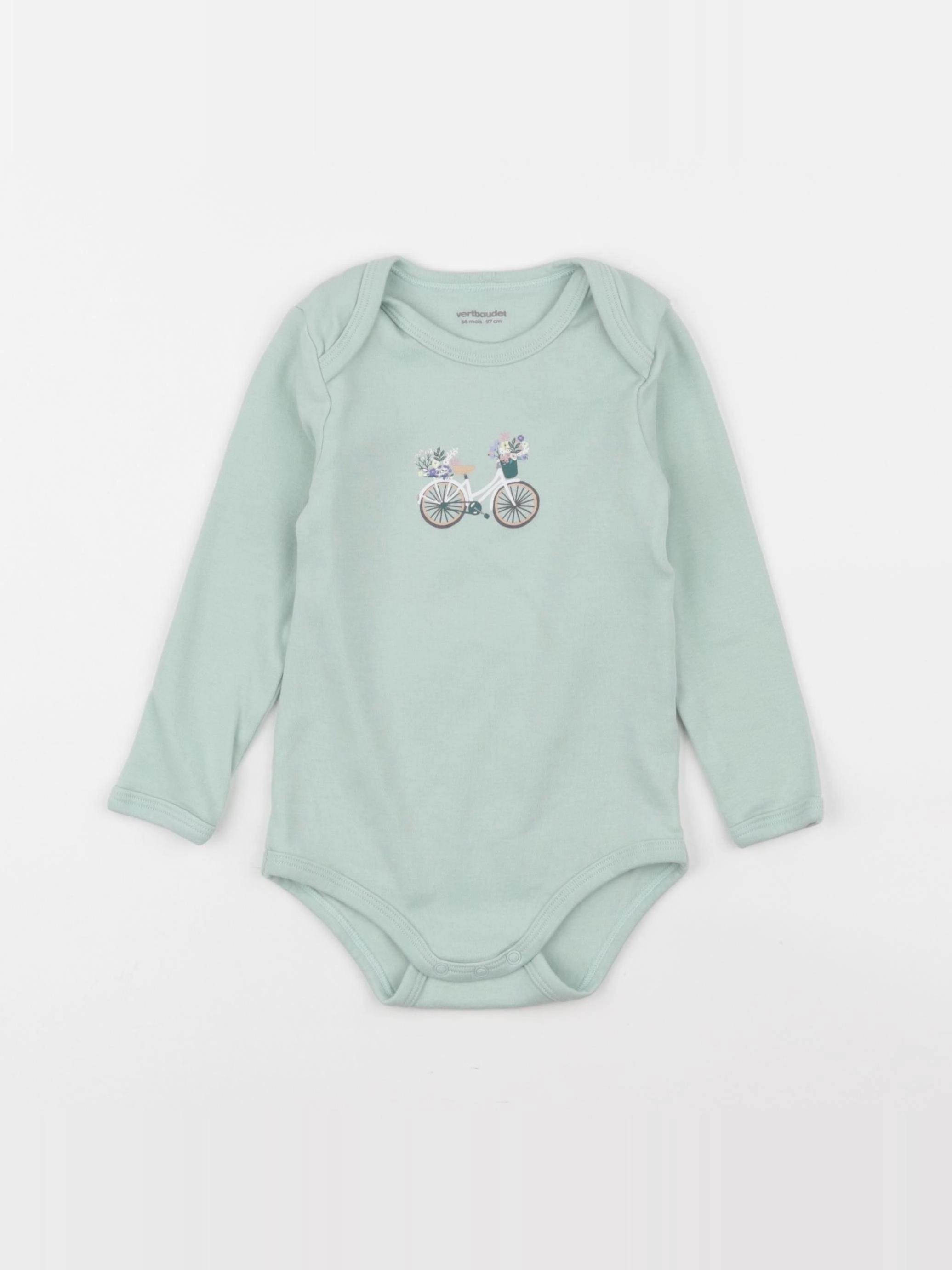 Vertbaudet - body vert - 36 mois