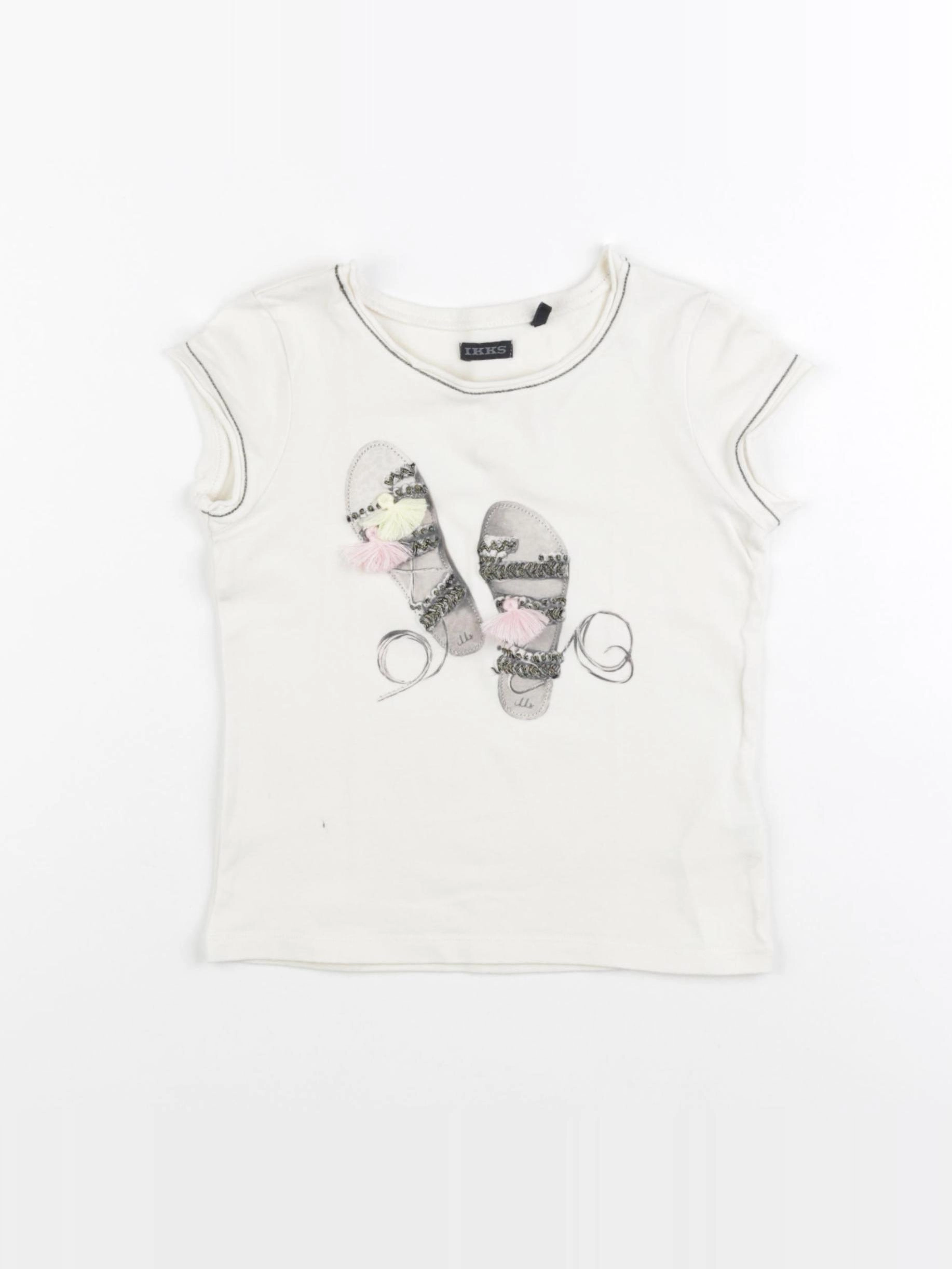 IKKS - tee-shirt blanc - 4 ans