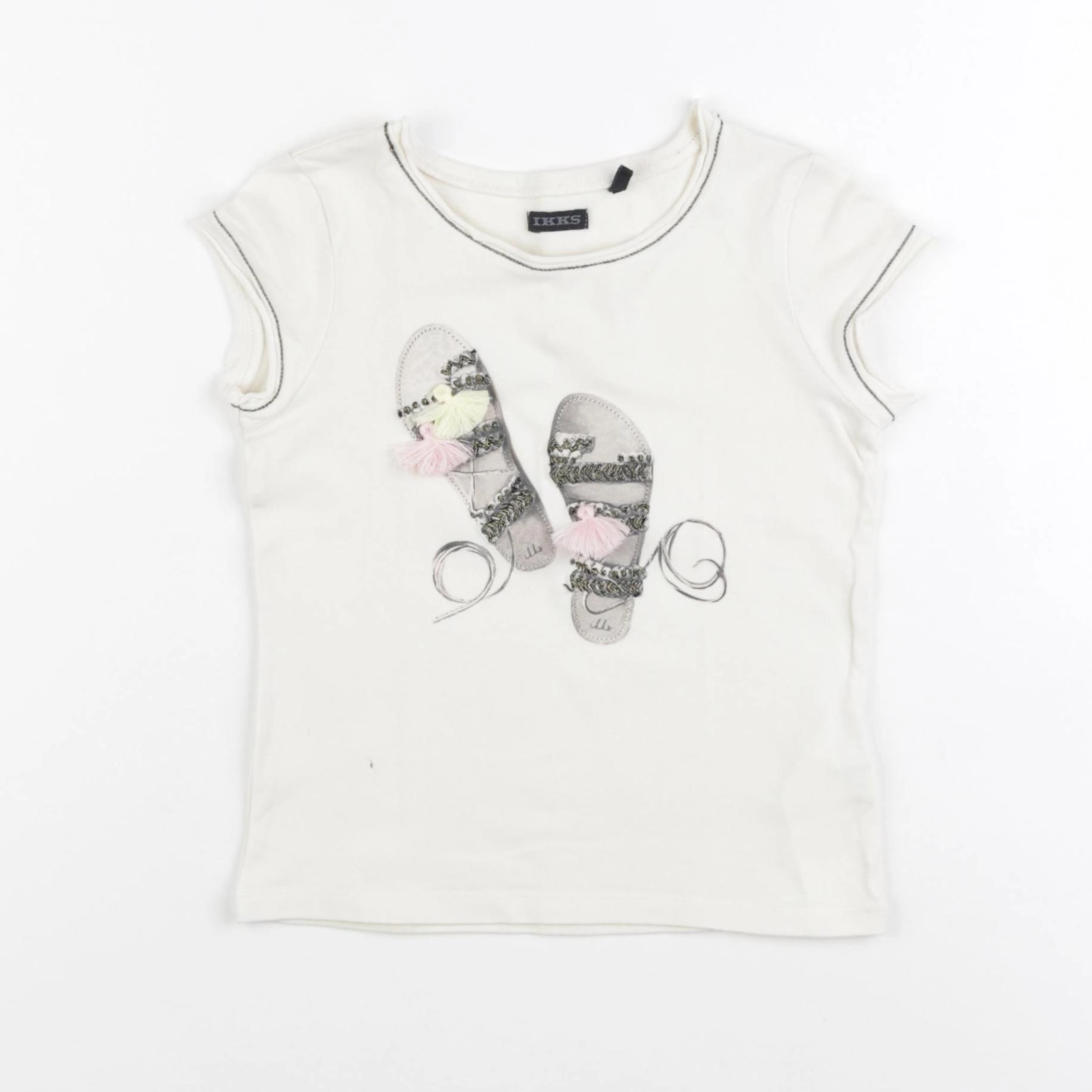 IKKS - tee-shirt blanc - 4 ans
