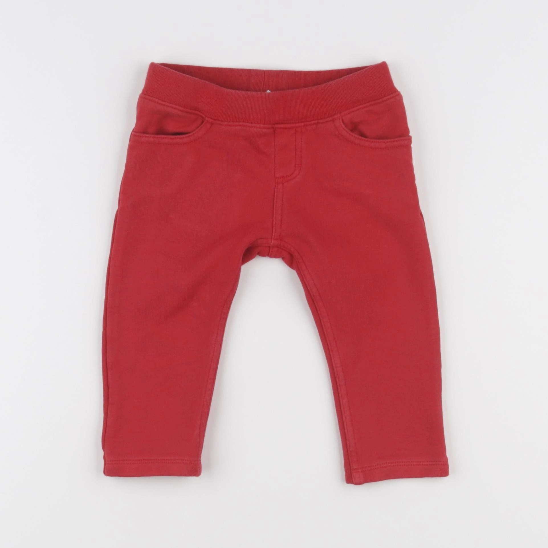 Petit Bateau - jegging rouge - 12 mois