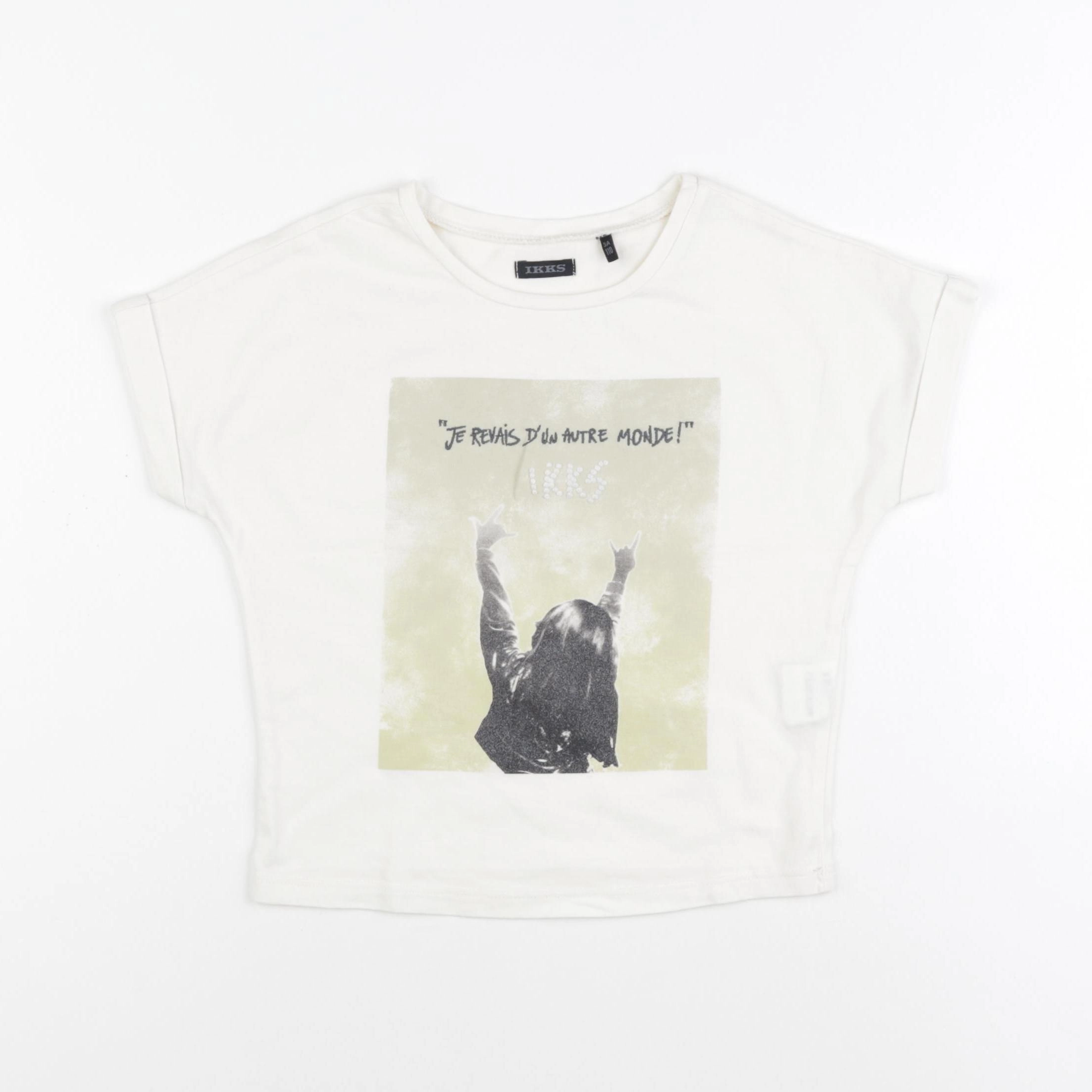 IKKS - tee-shirt blanc - 5 ans