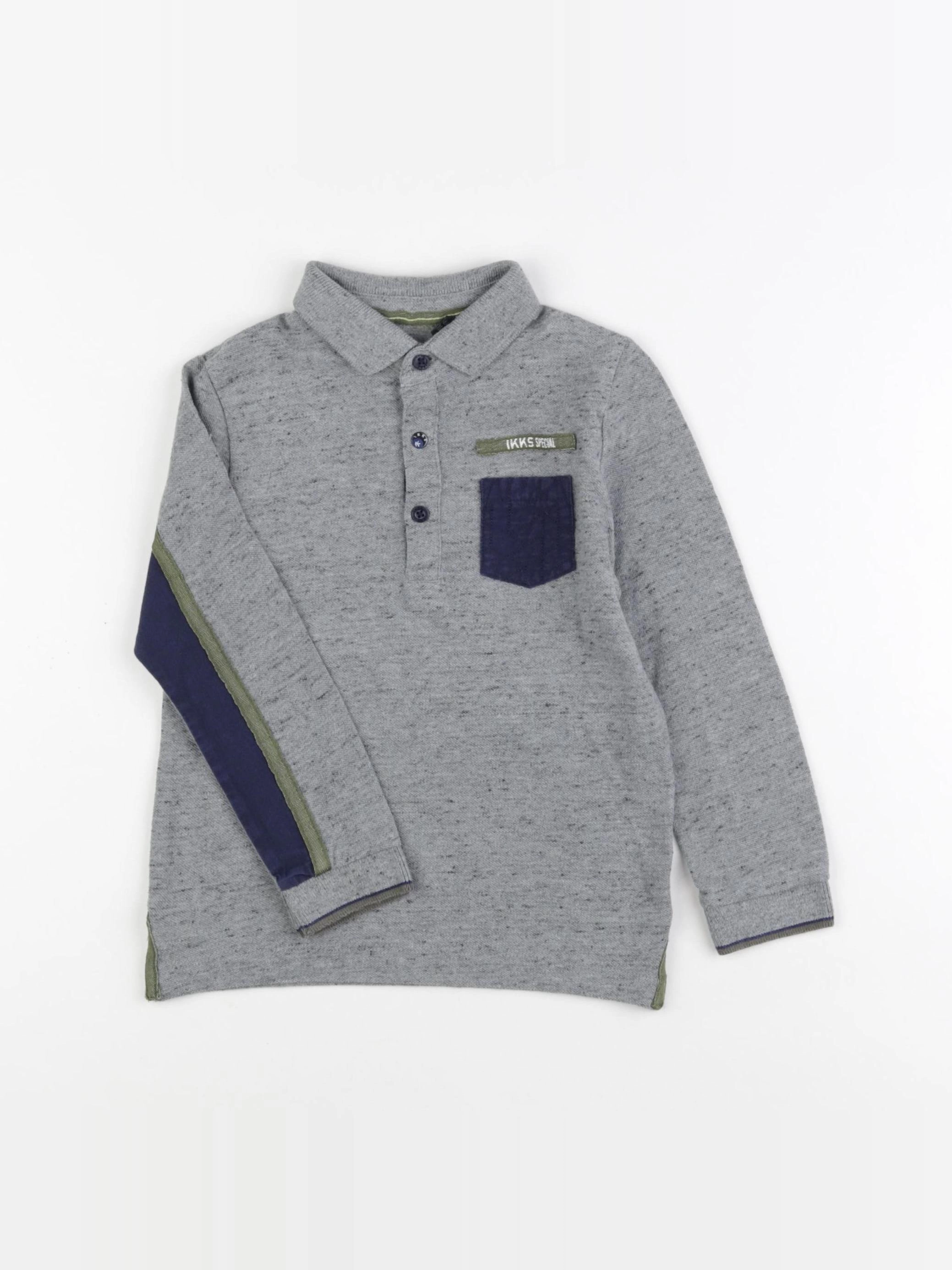 IKKS - polo bleu - 4 ans