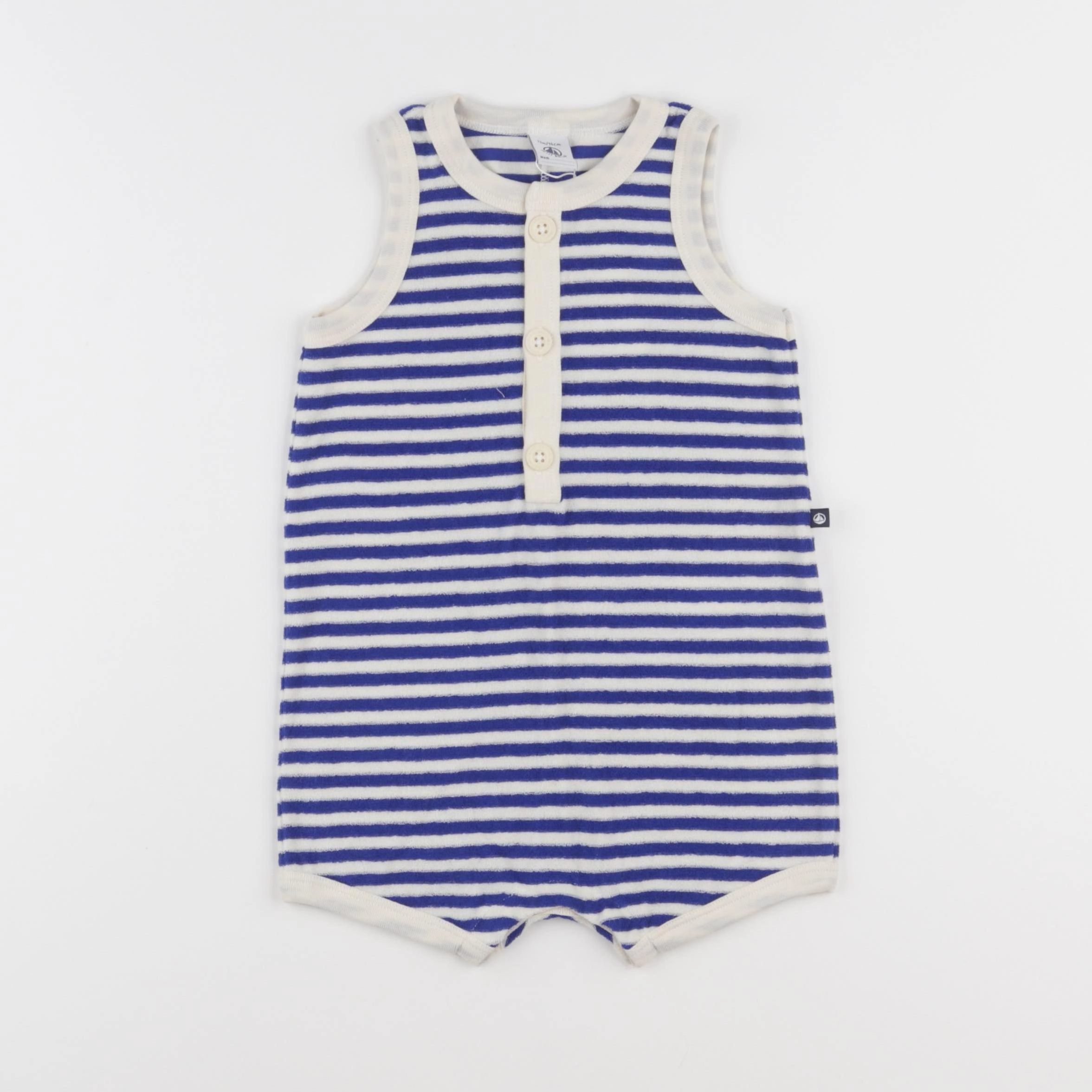 Petit Bateau - combinaison bleu - 12 mois