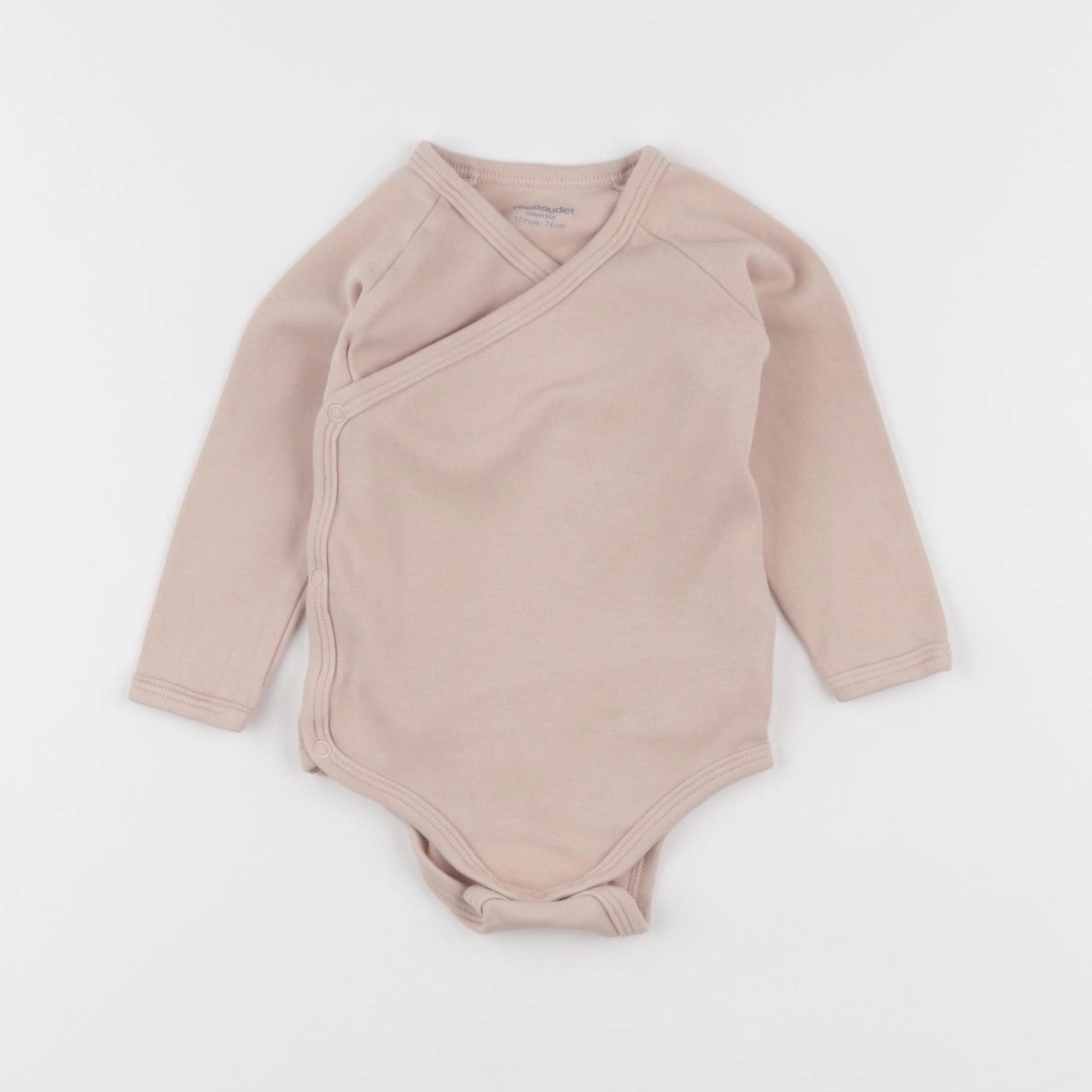 Vertbaudet - body beige - 12 mois