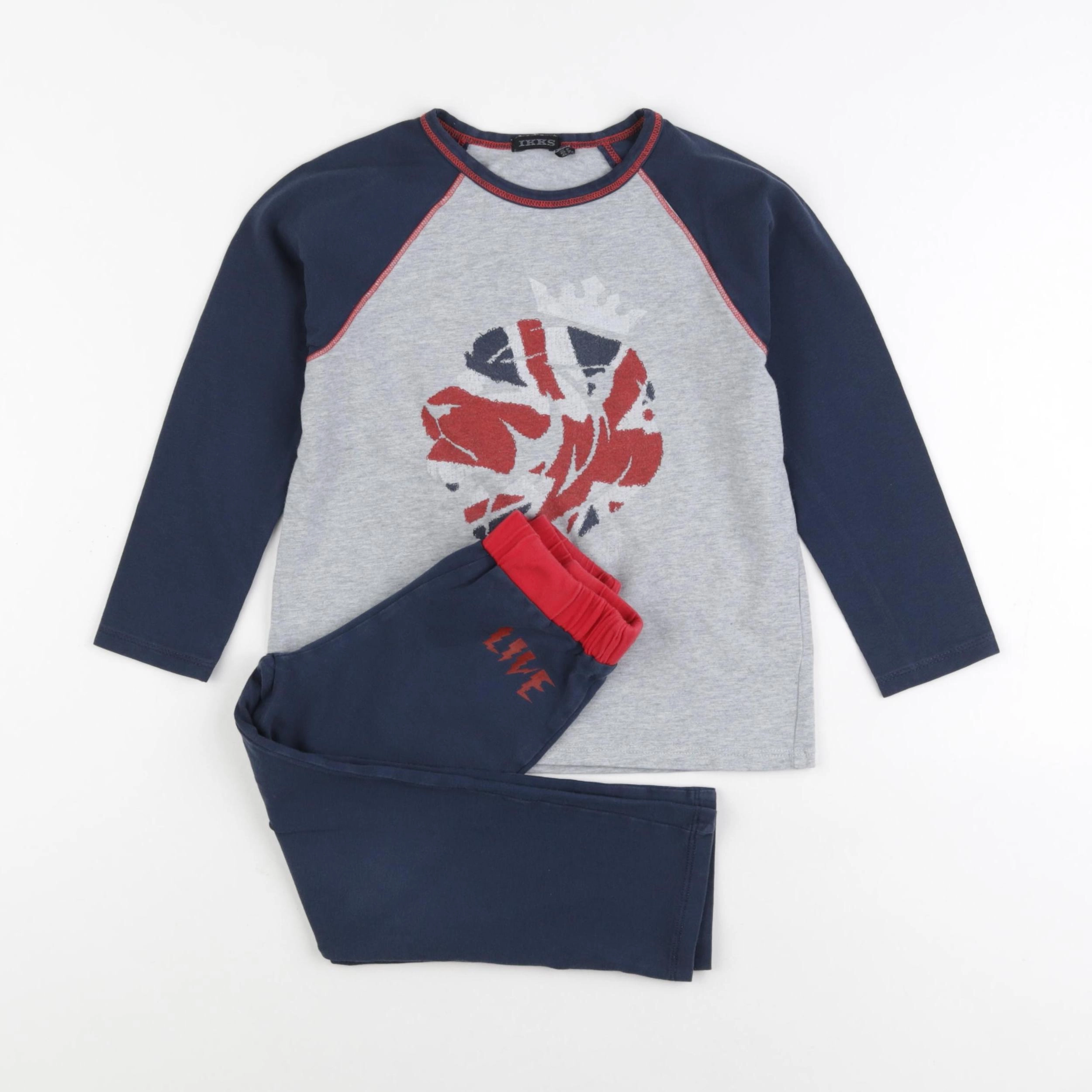 IKKS - pyjama coton bleu - 4 ans