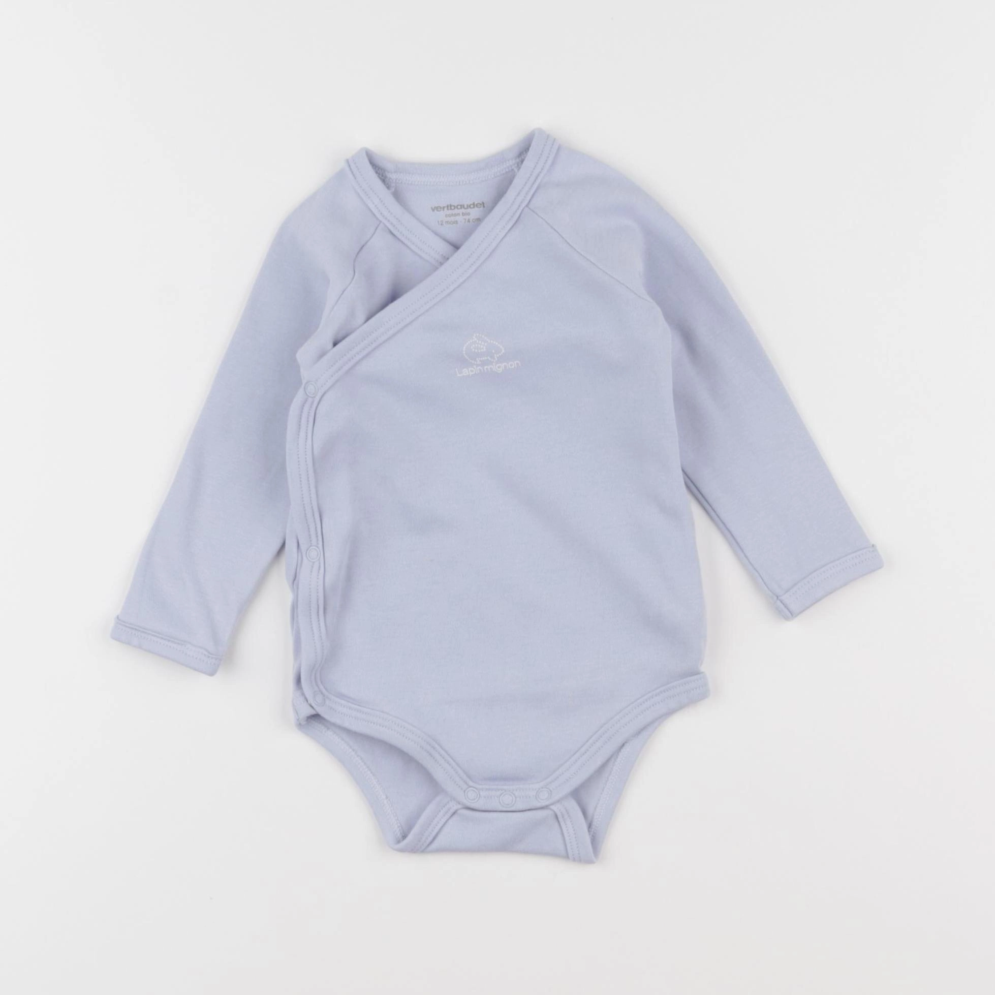 Vertbaudet - body bleu - 12 mois