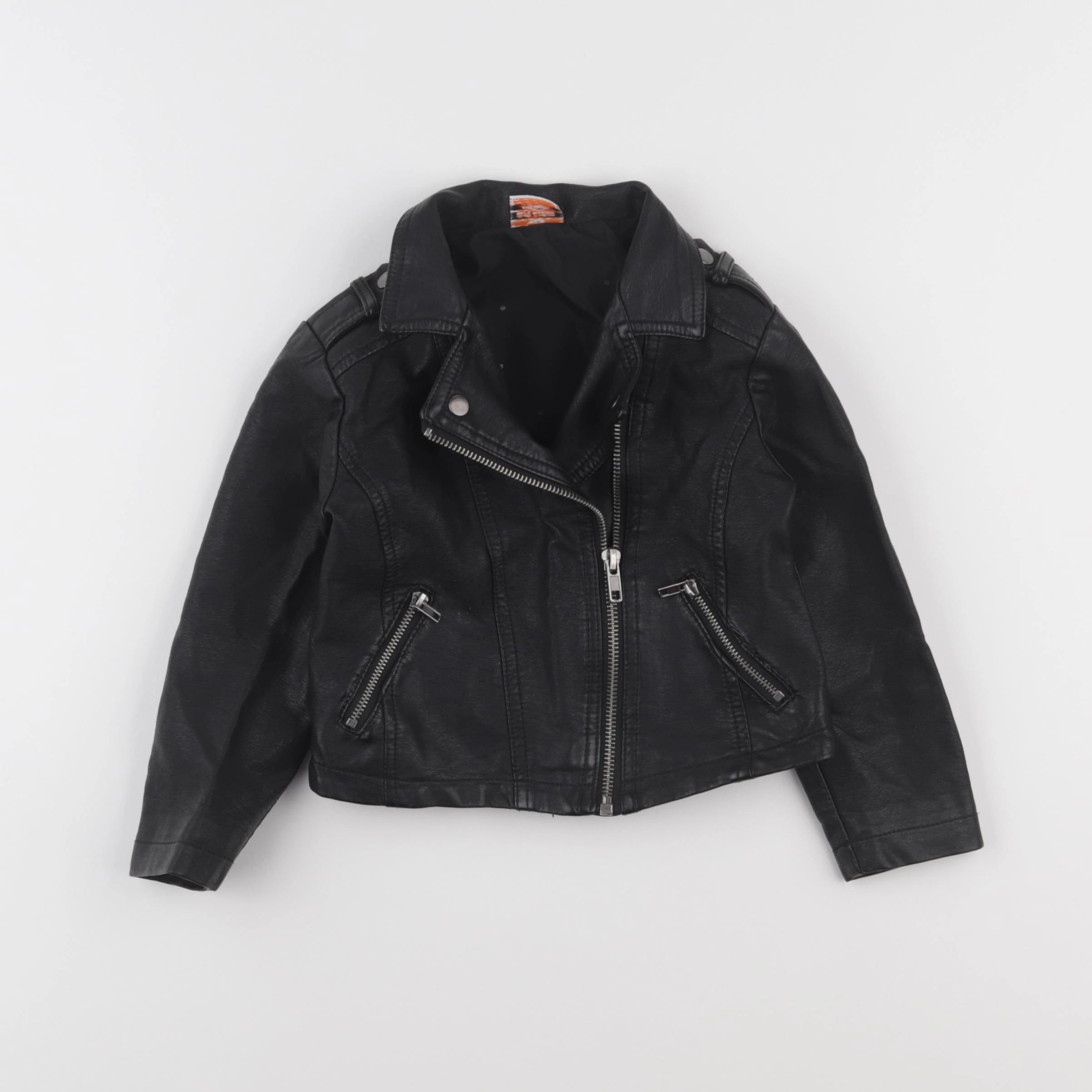 Tape à l'oeil - veste simili cuir noir - 4 ans