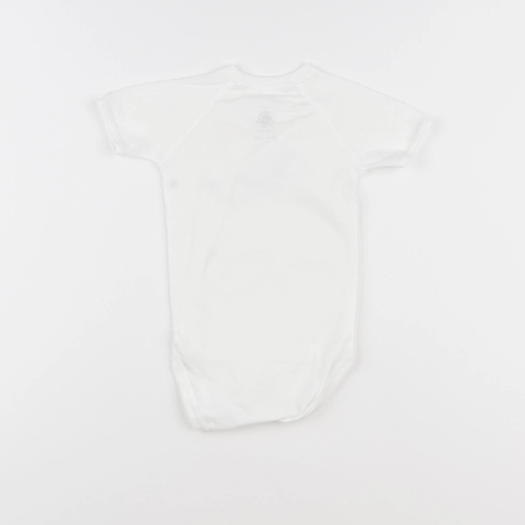 Petit Bateau - body blanc - 12 mois