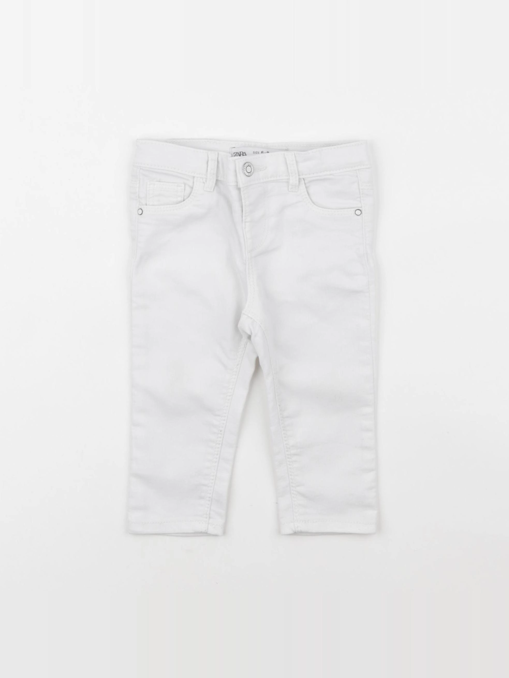 Zara - jean blanc - 6/9 mois