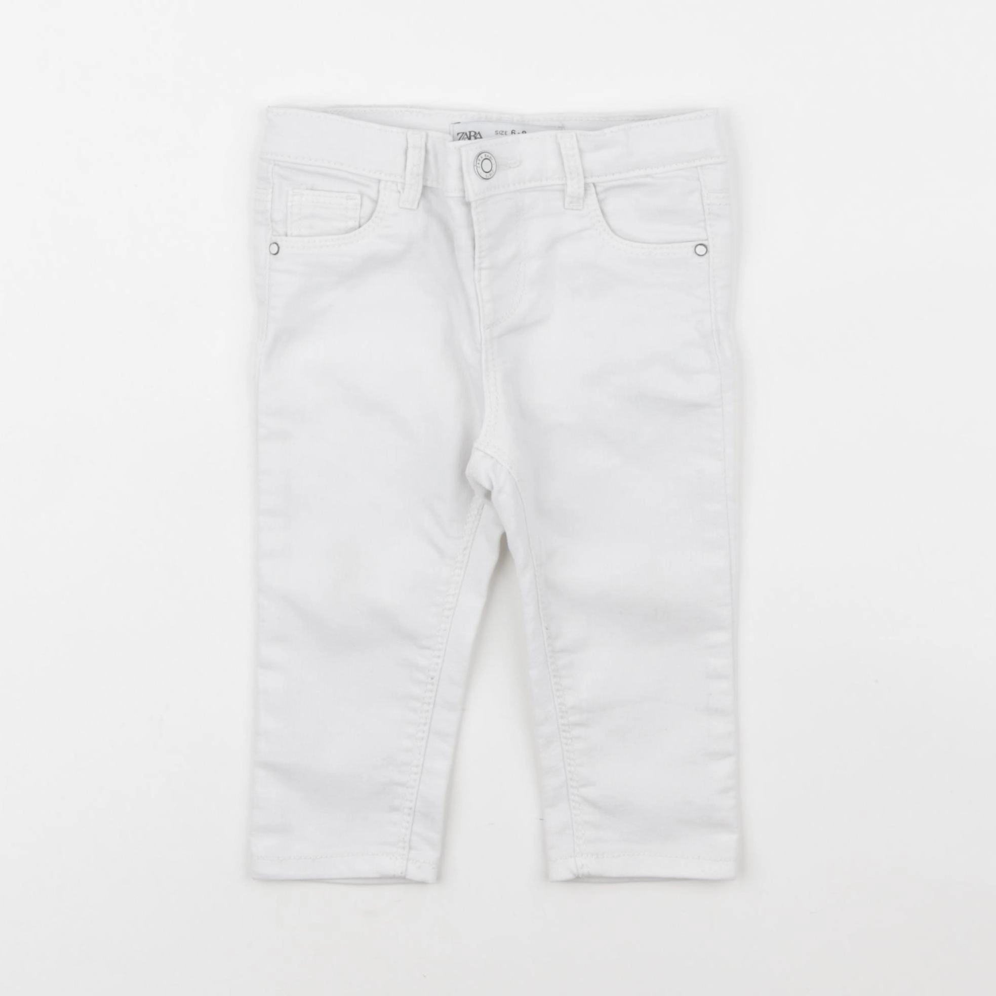 Zara - jean blanc - 6/9 mois