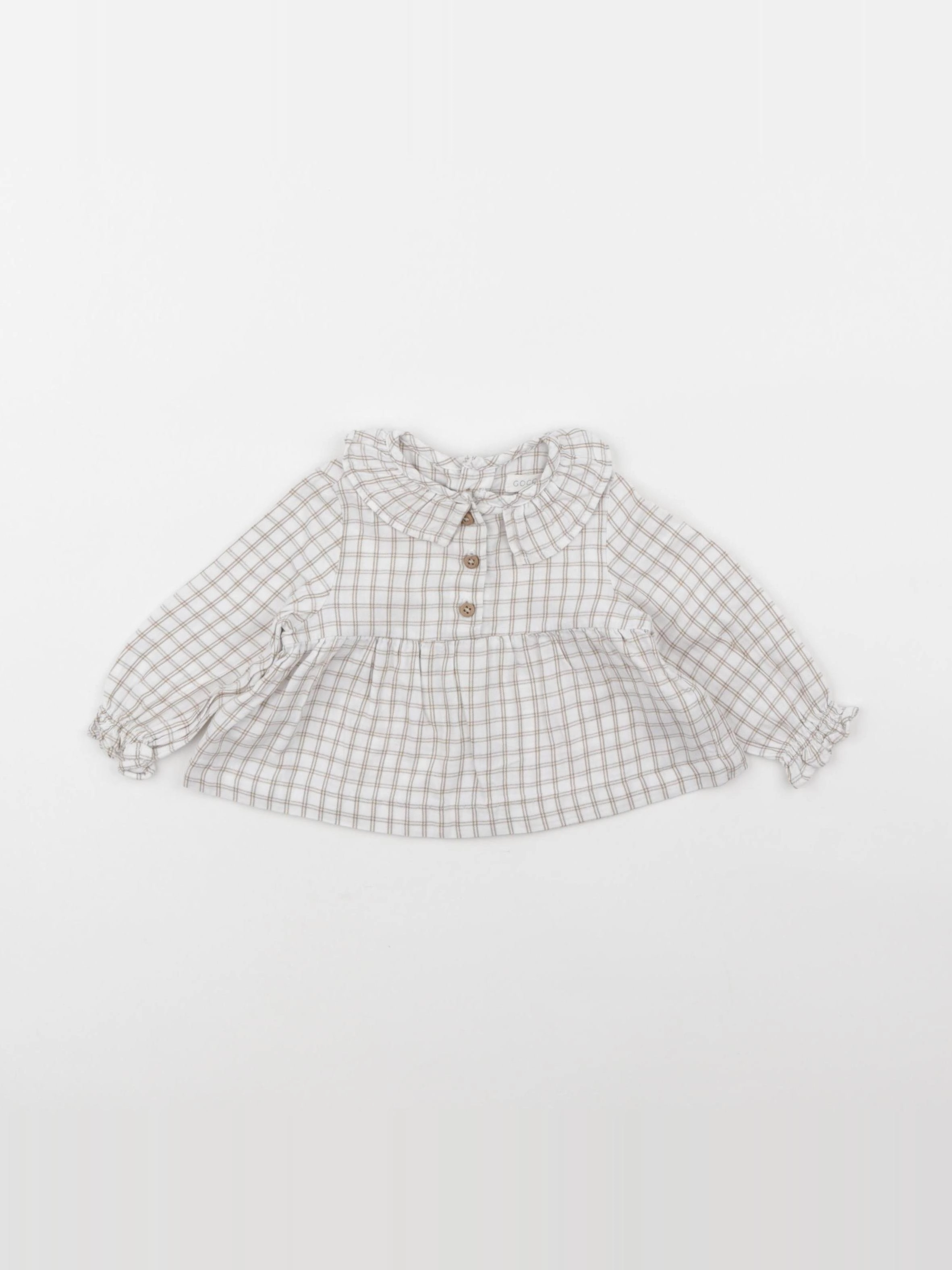 Gocco - blouse beige - 6/9 mois